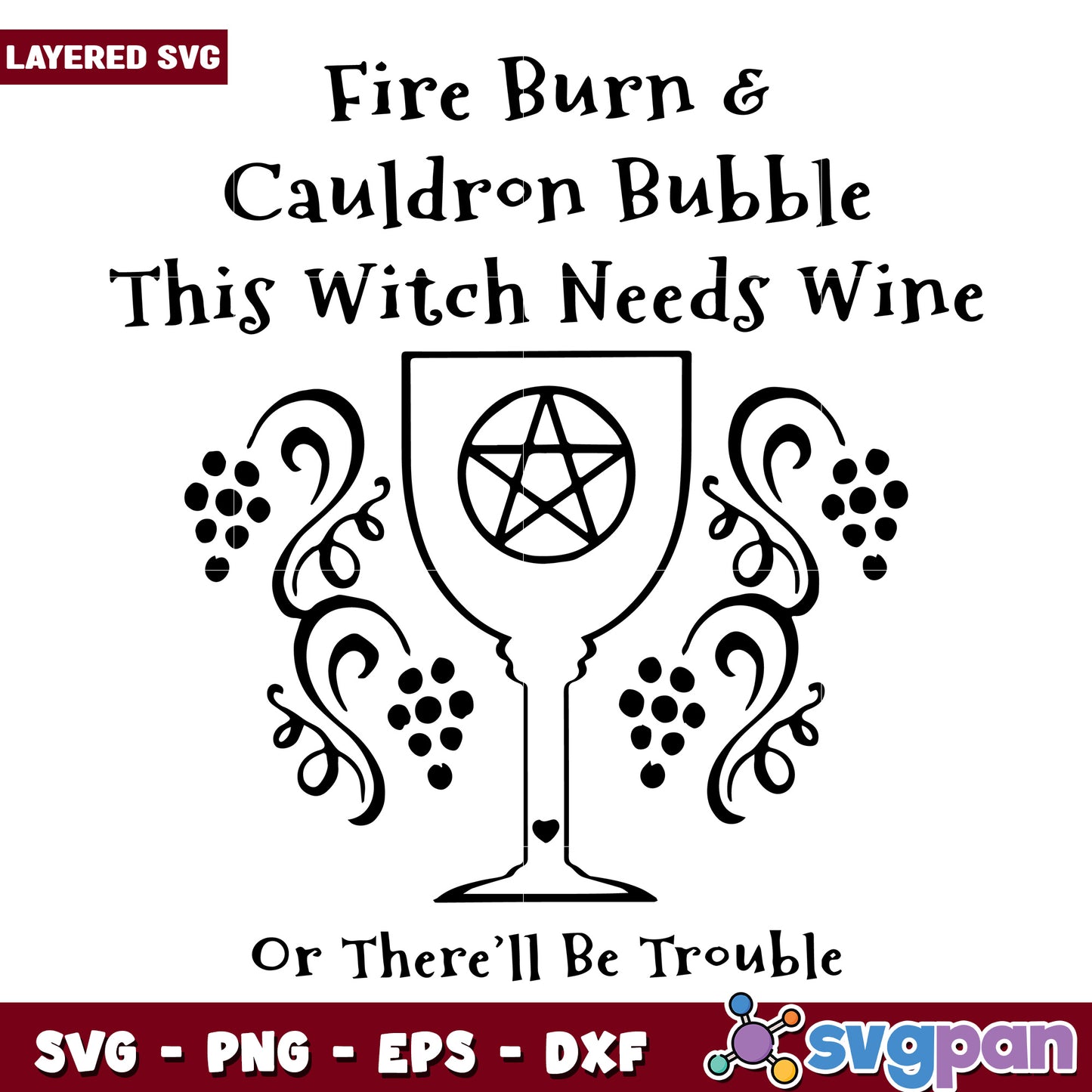 This witch need wine svg, scary autumn svg, spooky characters svg