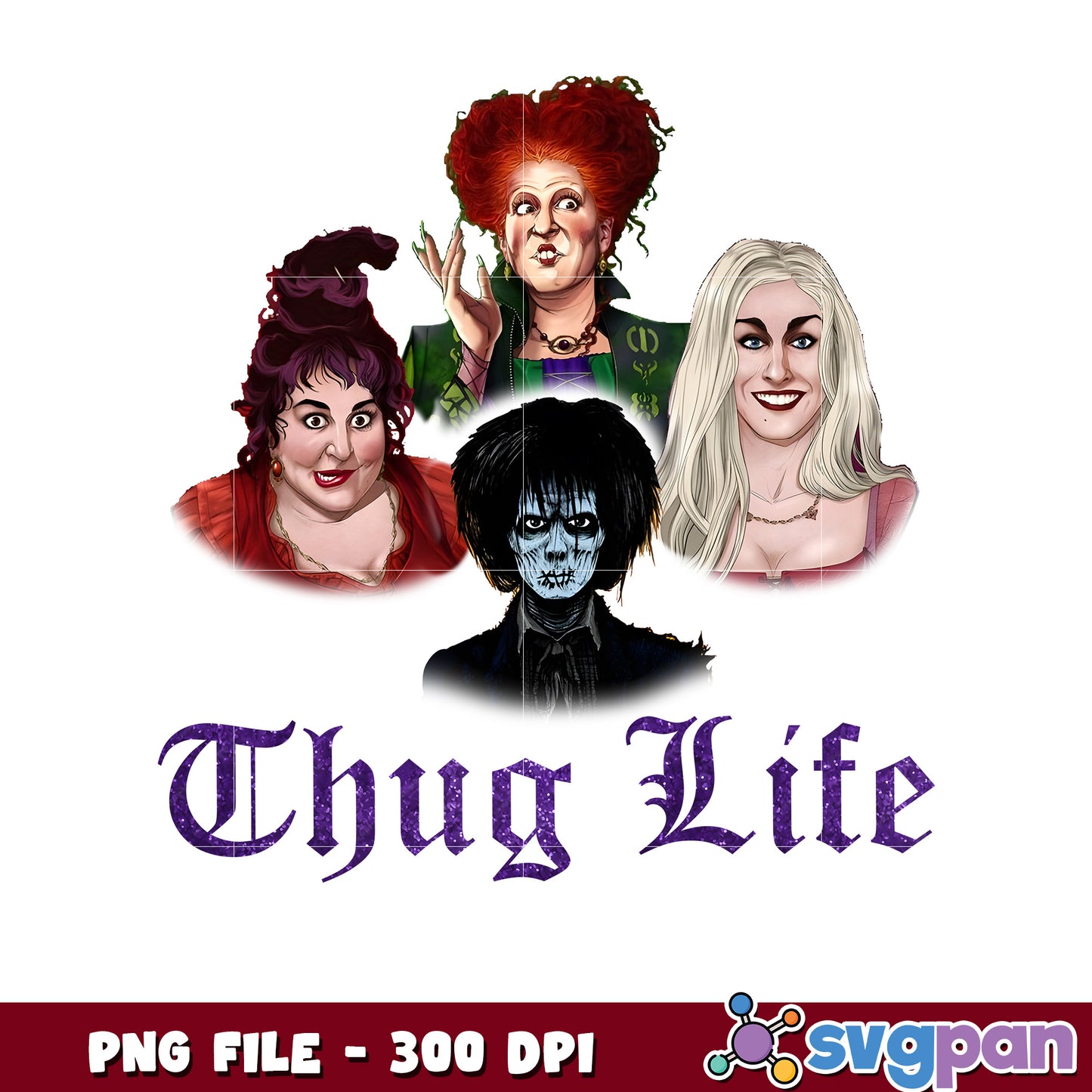 Thug life witch design png, halloween quotes png, halloween and party png