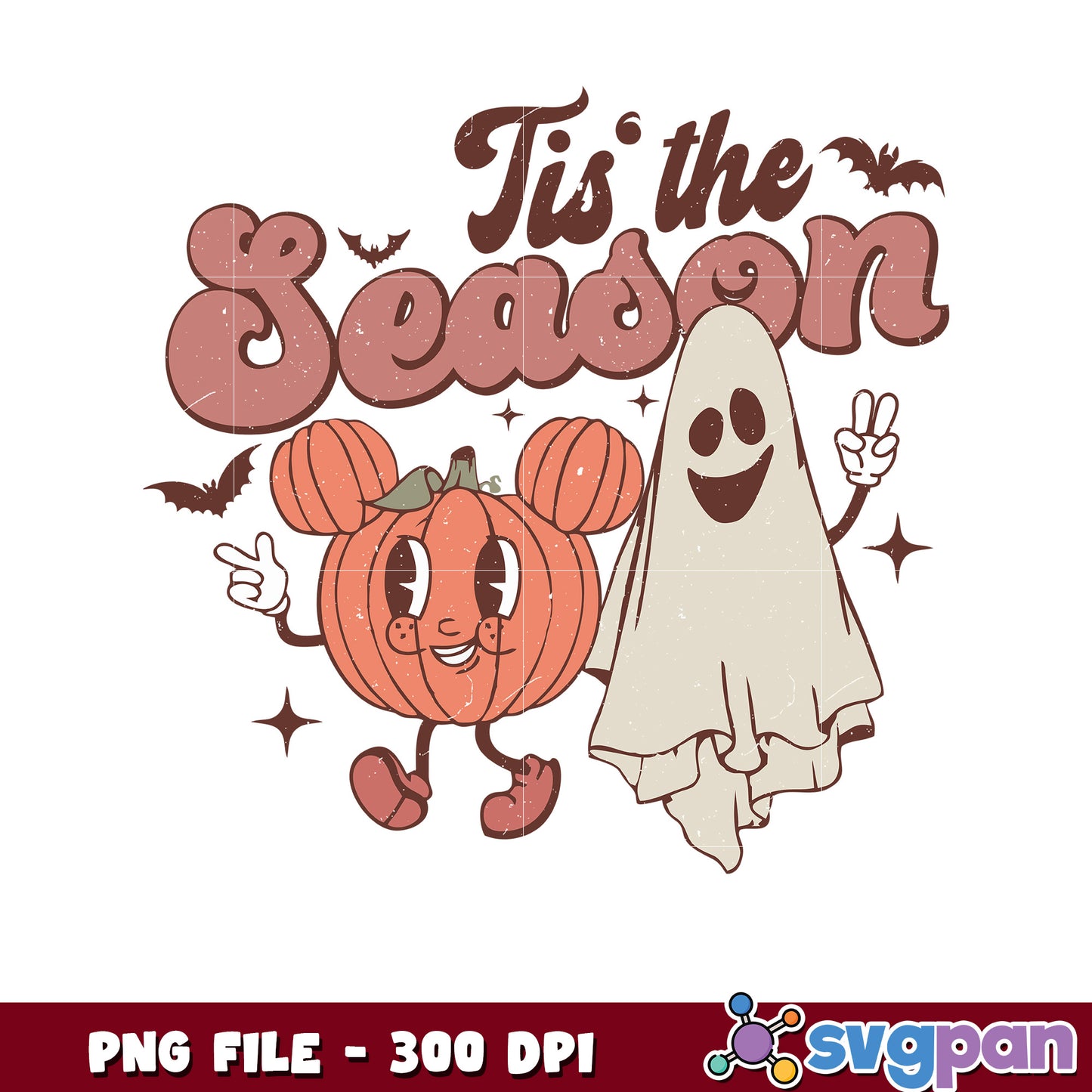 Tis the season halloween png, halloween characters png, halloween quotes png