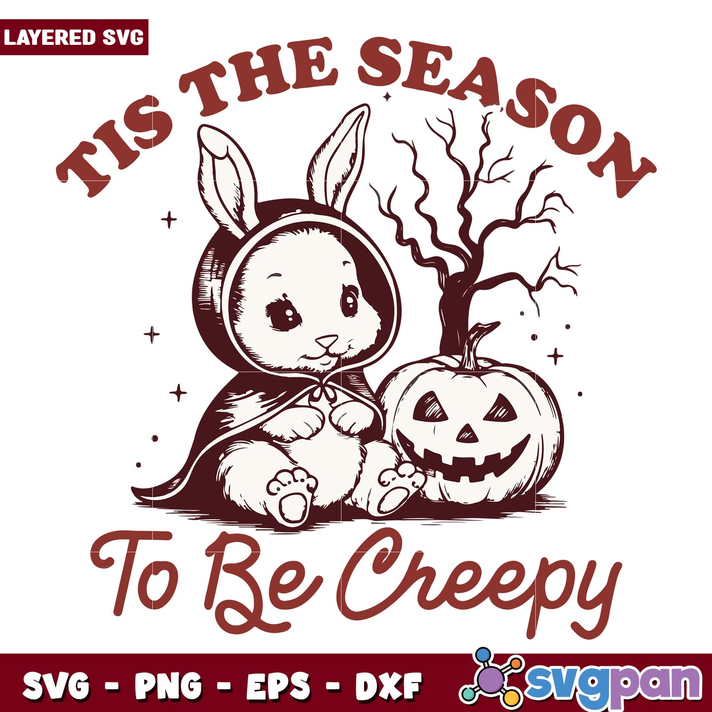 Tis the season tobe creepy svg, labubu dolls svg, halloween labubu svg