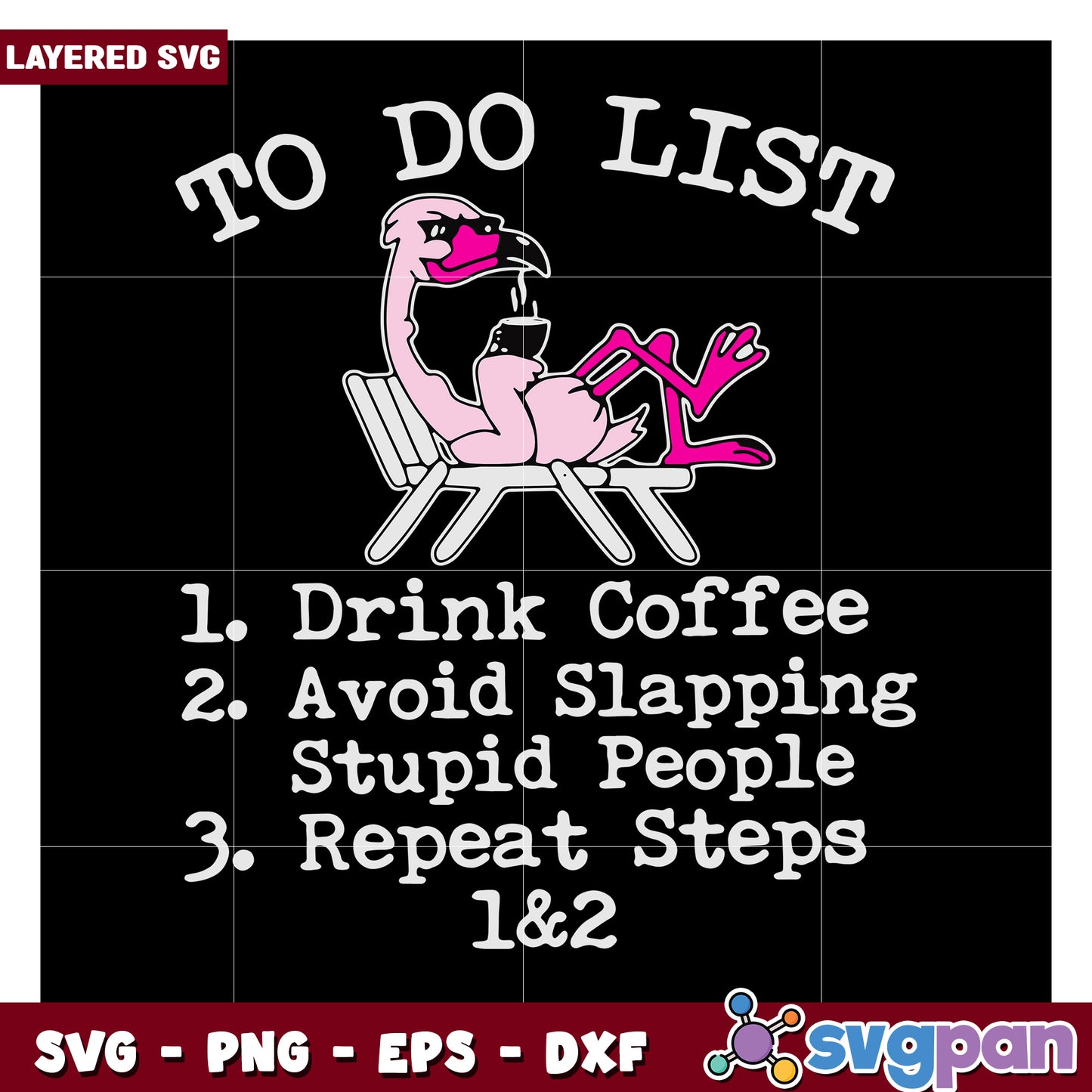 To Do List Flamingo Design, Perfect for Fun Home Decor Projects
