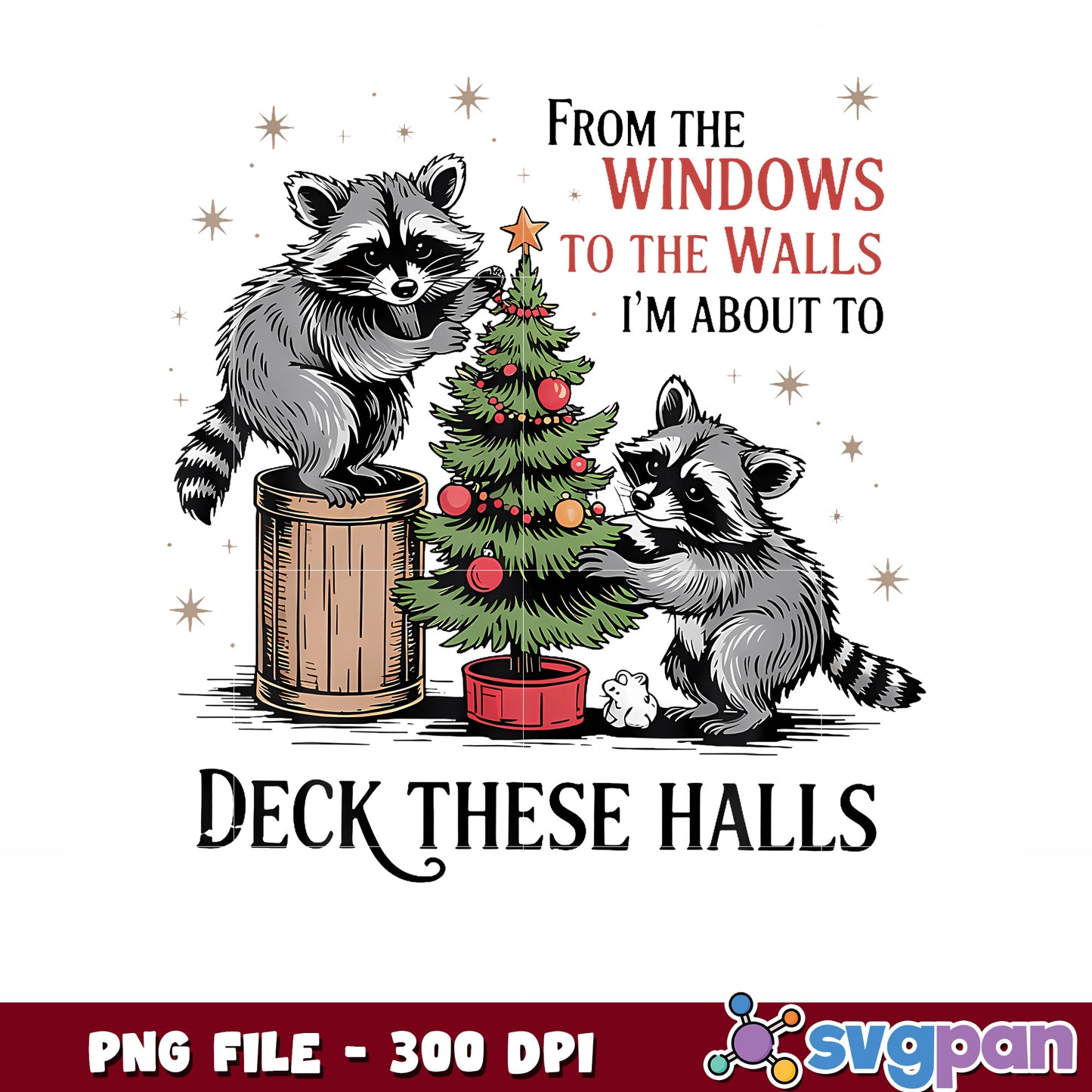 To the racoon Walls png, christmas characters png, cartoon png