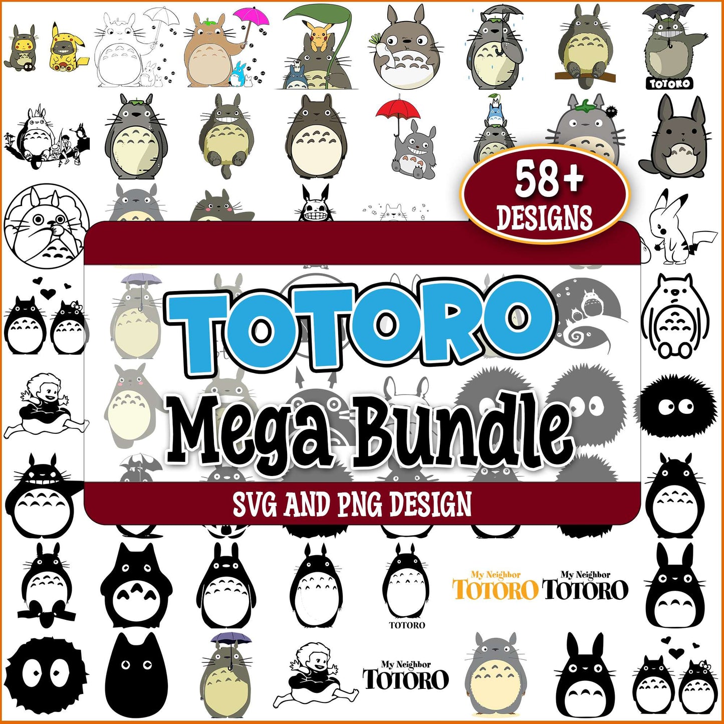 Totoro neighbor svg bundle