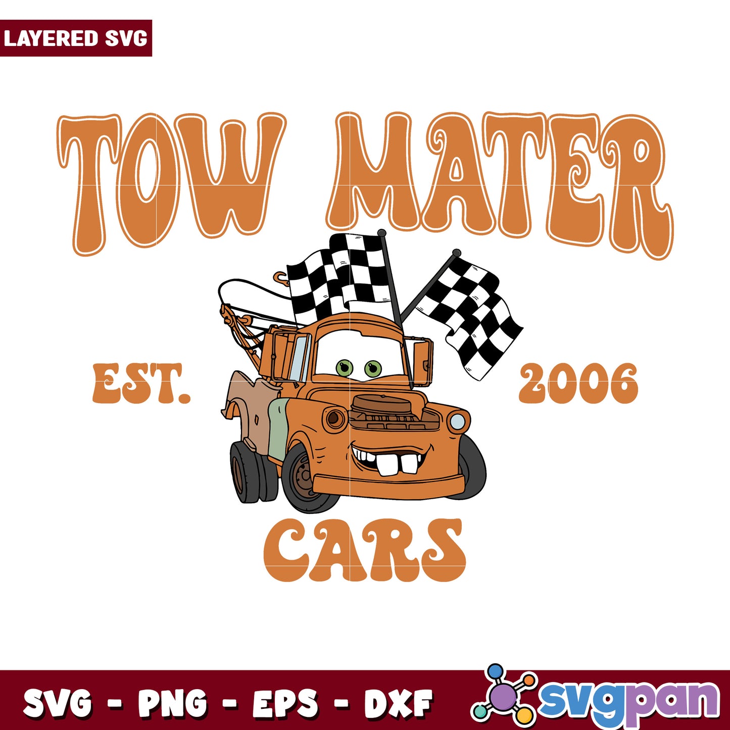 Tow matter cars est 2006 png, cars movie png, cars characters png