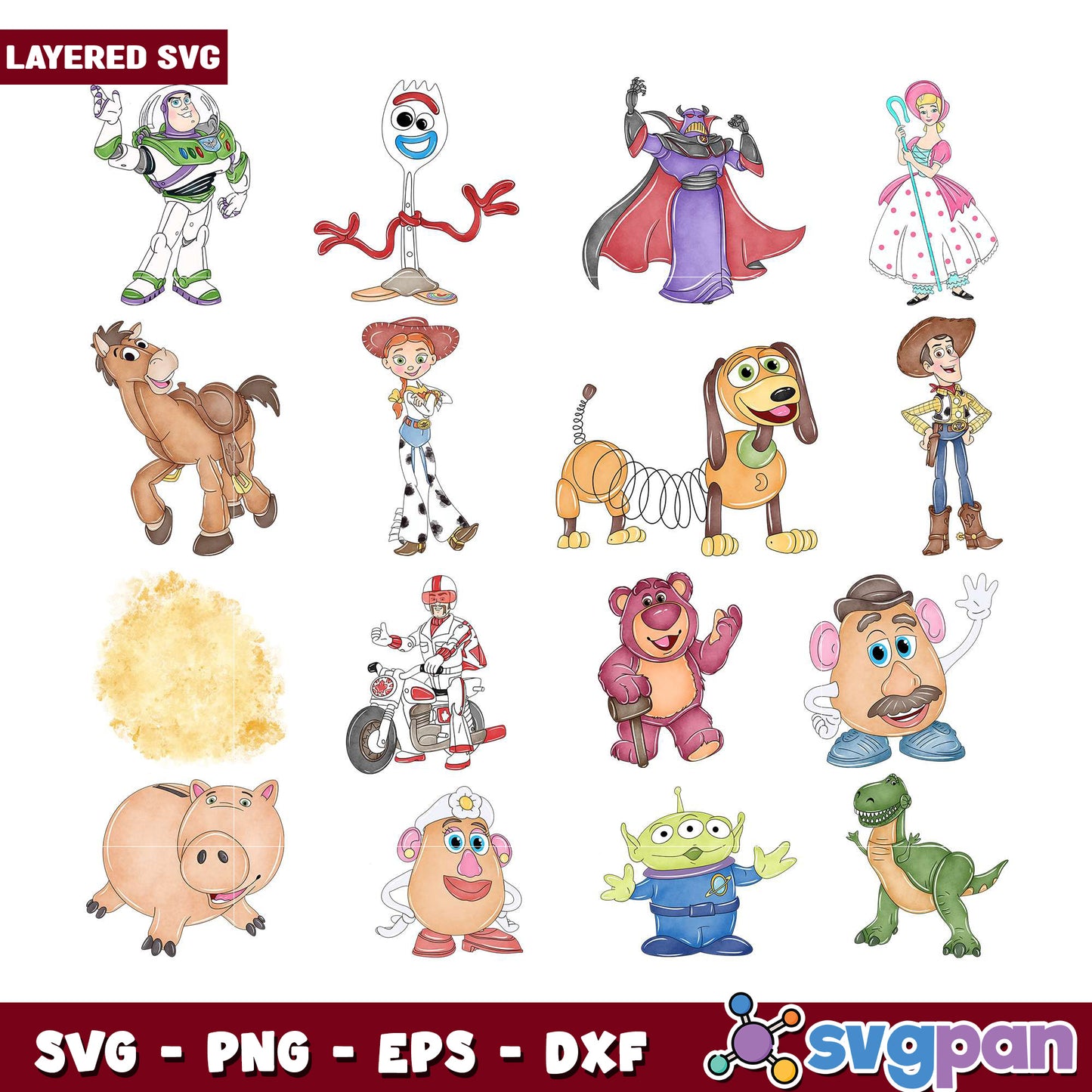 Toy Character SVG Bundle for DIY Crafts Designs