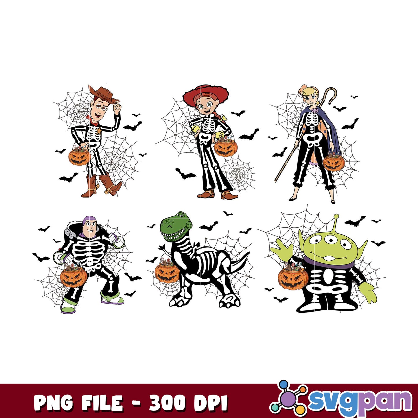 Toy Story Halloween PNG Bundle