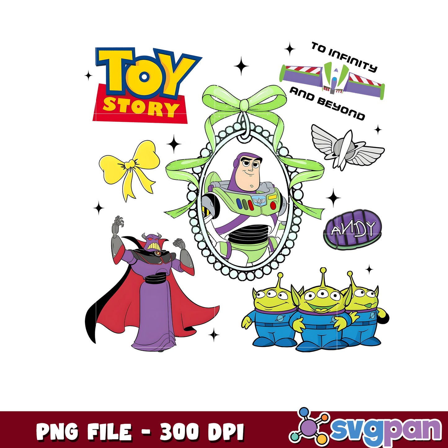 Toy story picture frame png, woody and buzz lightyear border png, disney png