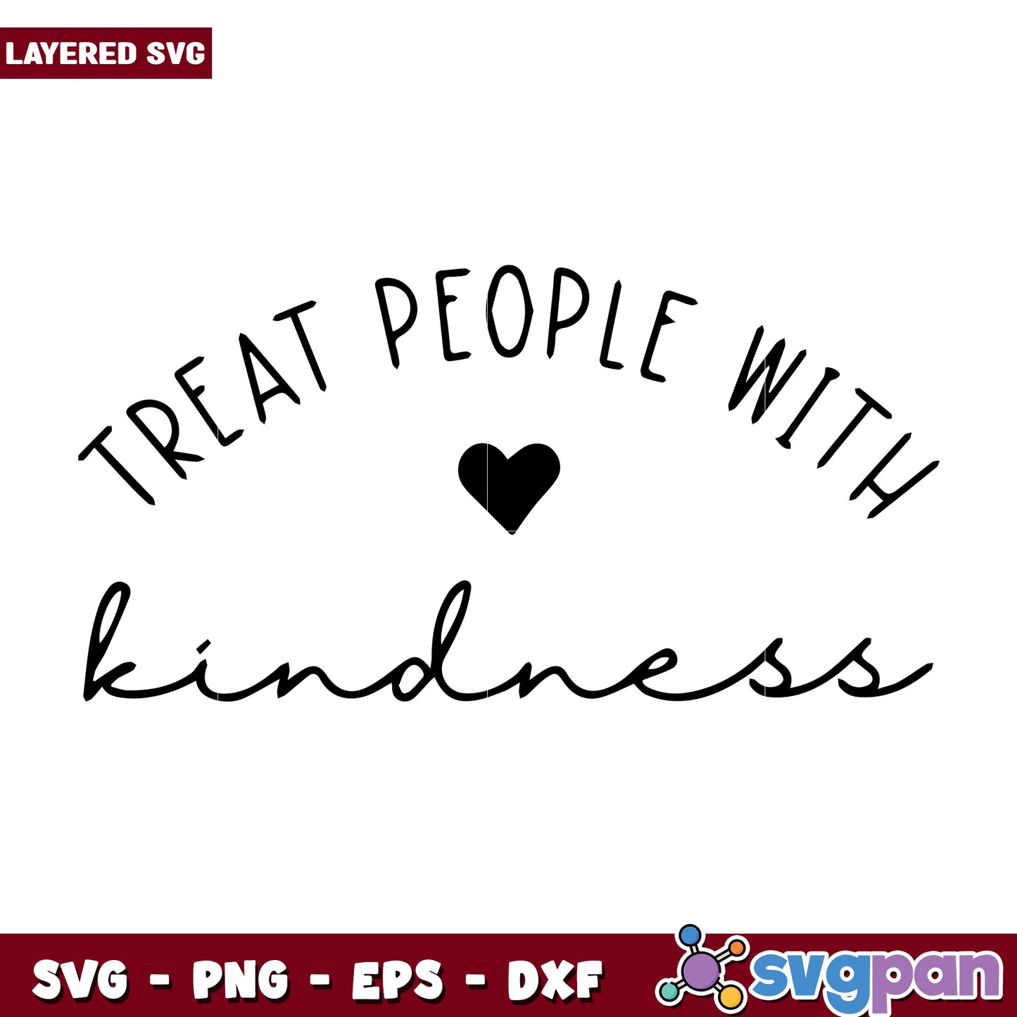 Treat people with kindness design svg, halloween cartoons svg, spooky cartoons svg