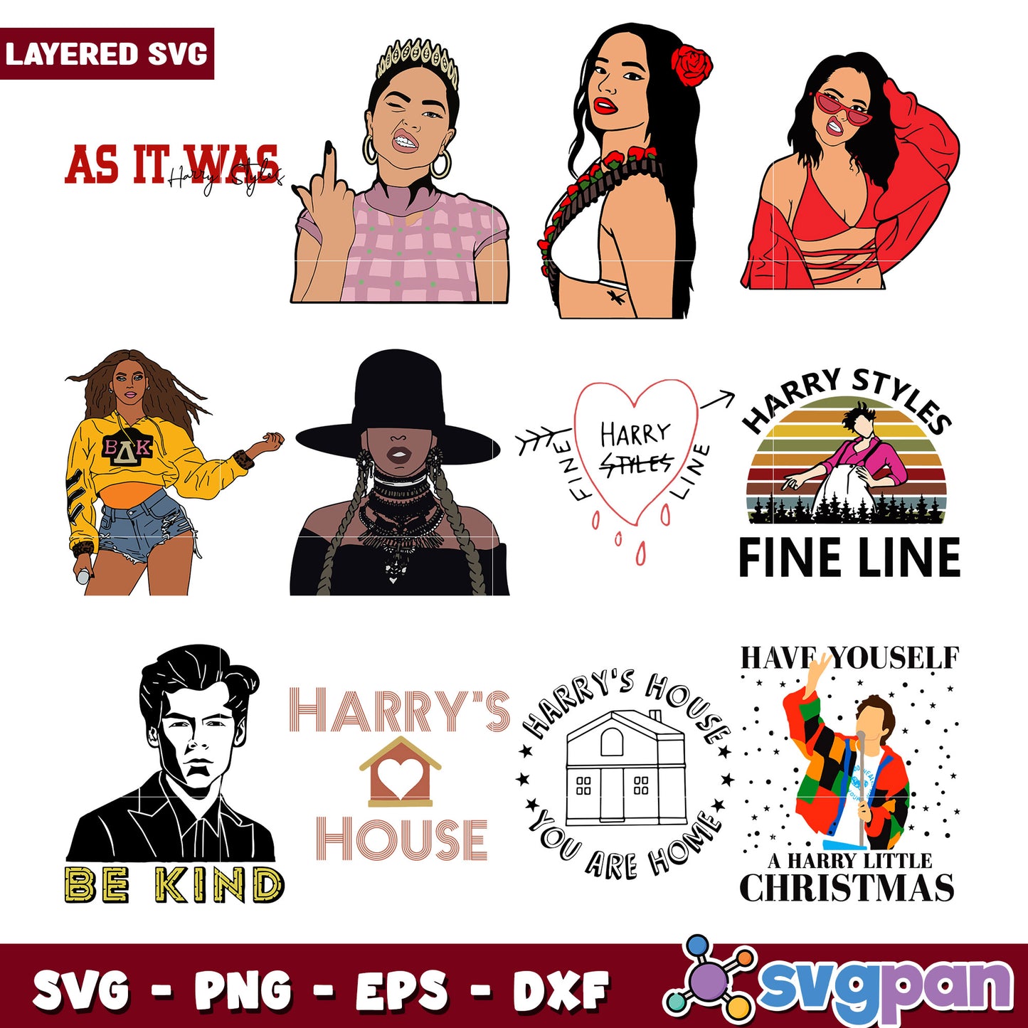 Trendy Bundle SVG Designs for Music Lovers Gifts