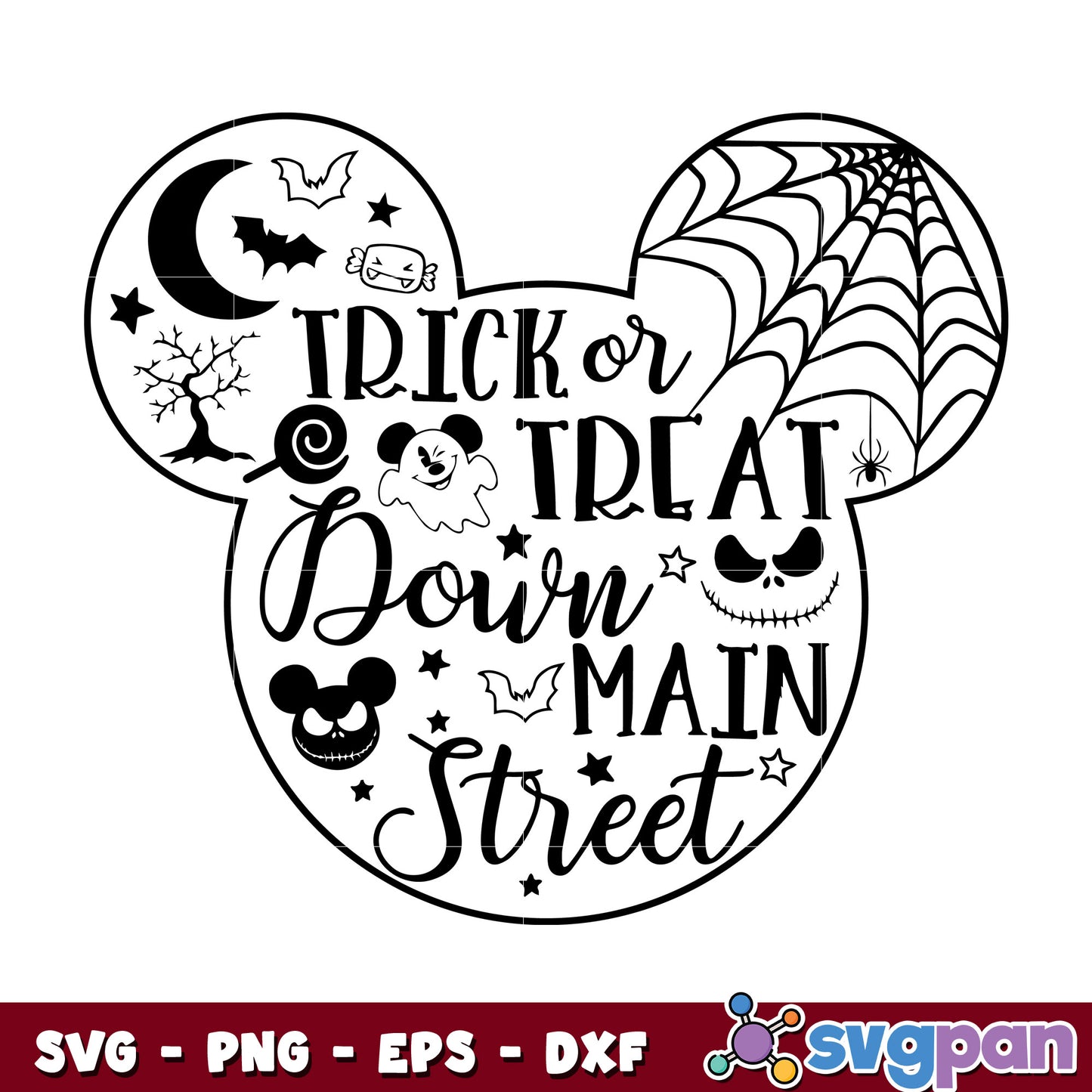 Trick Or Treat Sown Main Street svg