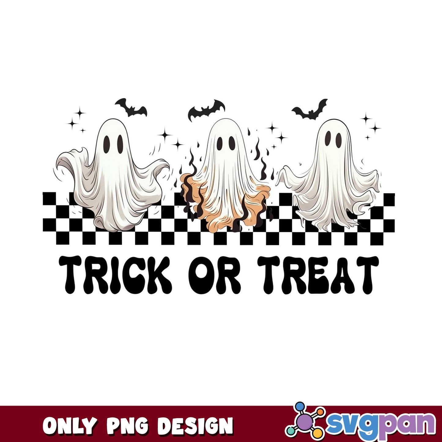 Trick Or Treat Halloween Ghost PNG, Spooky Ghost PNG, Halloween PNG