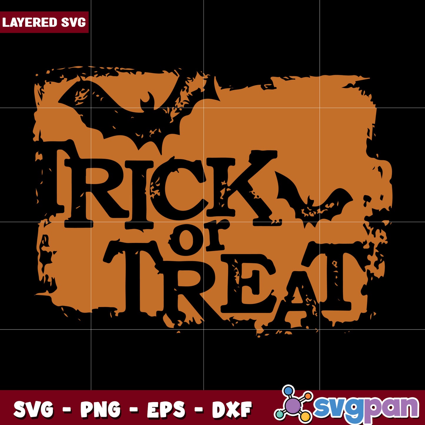 Trick or treat bats svg, halloween toys svg, halloween autumn svg