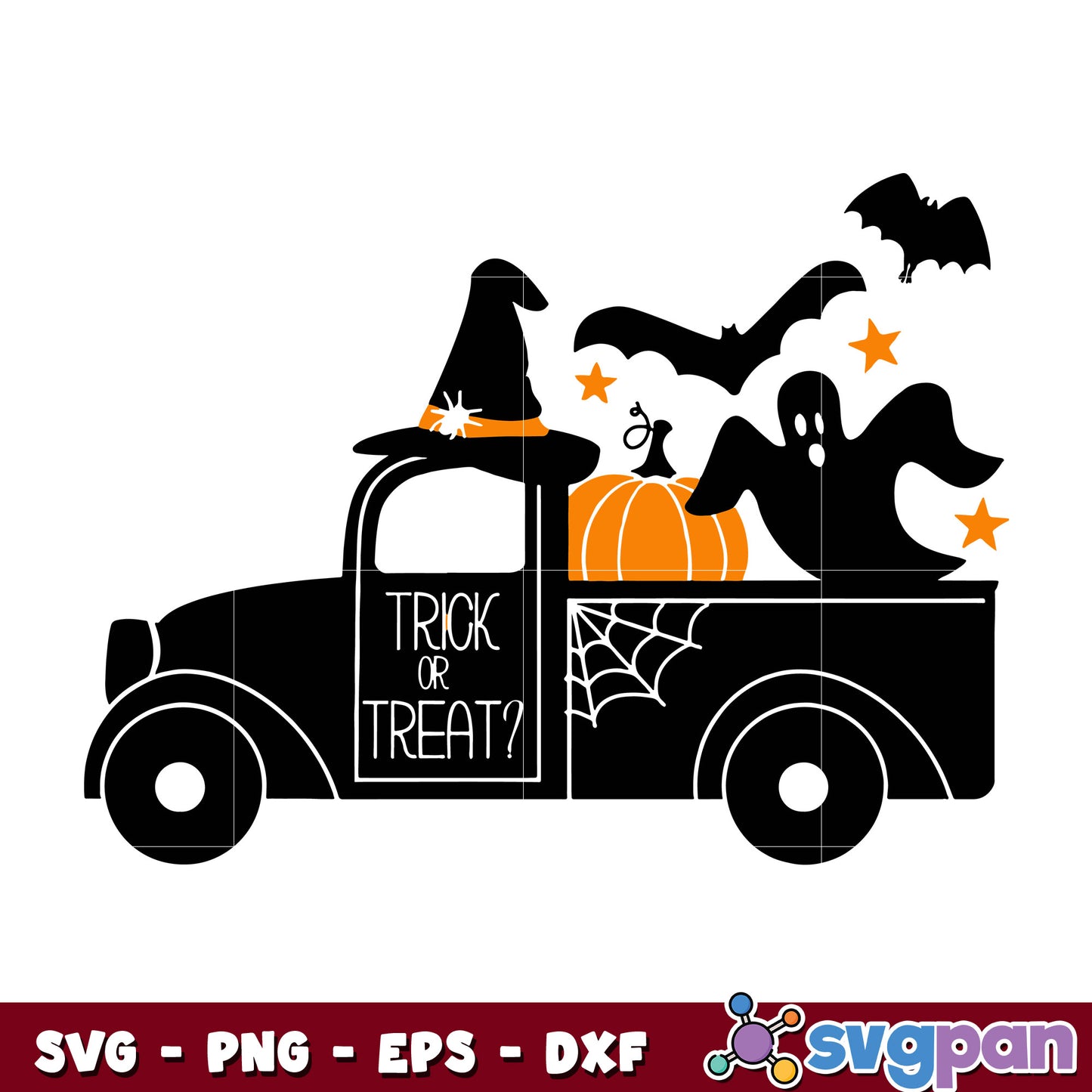 Truck Trick Or Treat svg