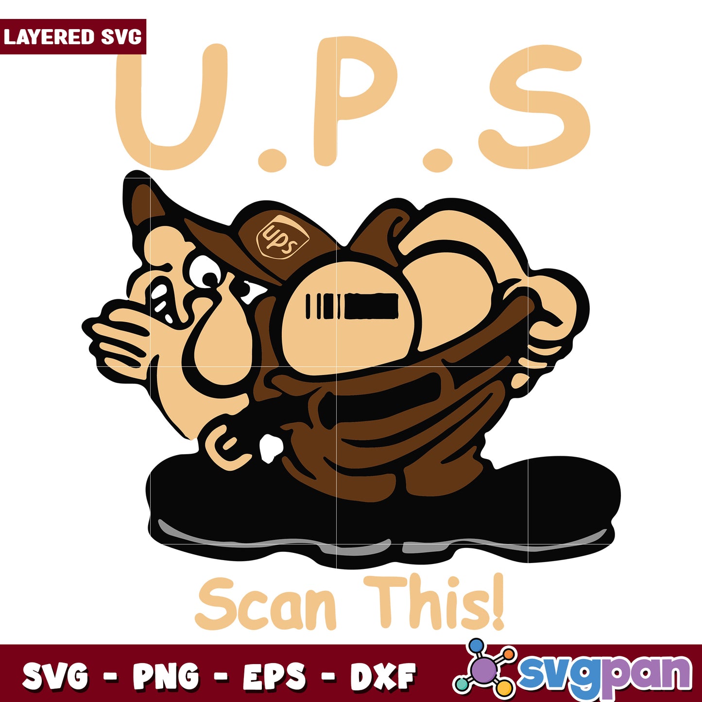 UPS scan this halloween svg, halloween candy svg, halloween holiday svg