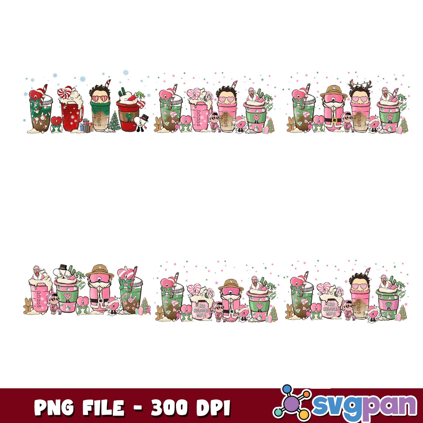 Una navidad sin ti drink png bundle