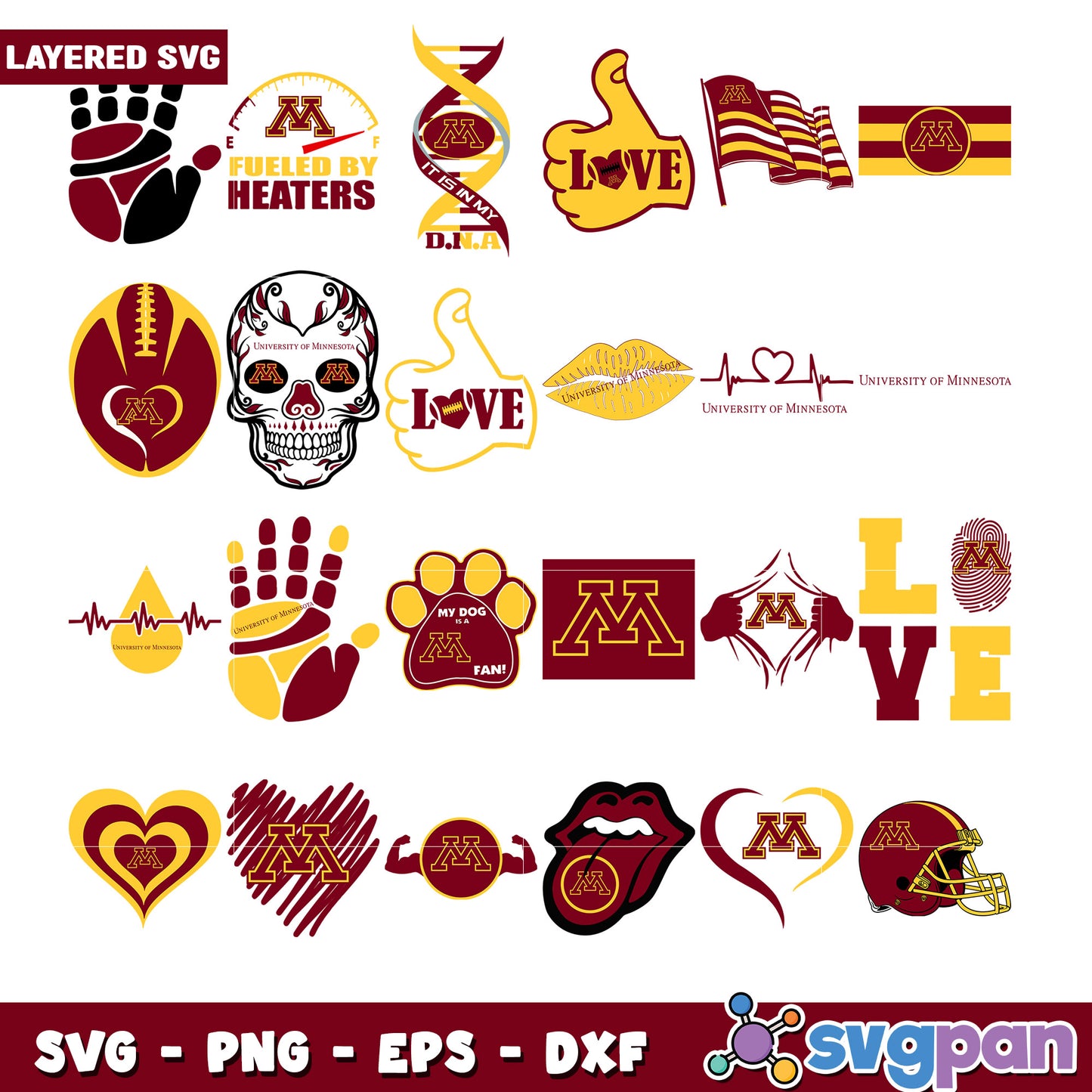 University of Minnesota SVG Bundle