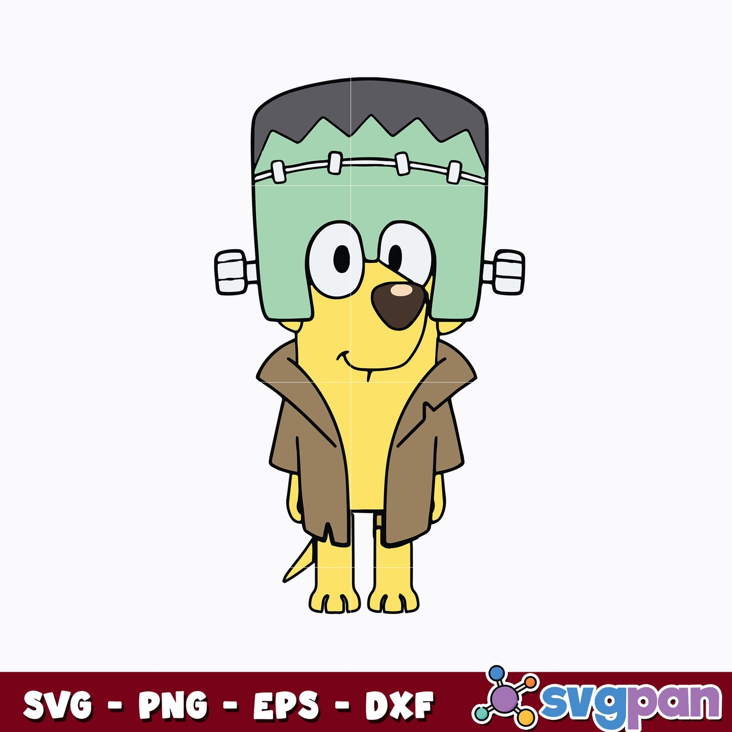 Bluey Lucky Halloween Svg