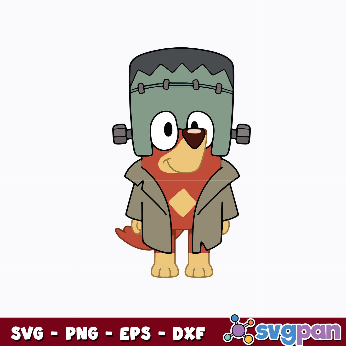 Bluey Rusty Halloween Svg