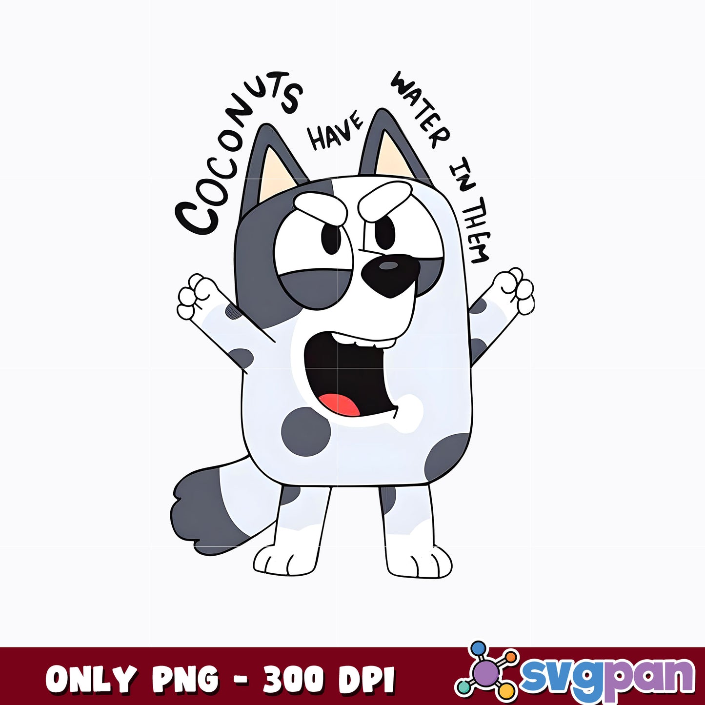 Bluey muffin coconuts png