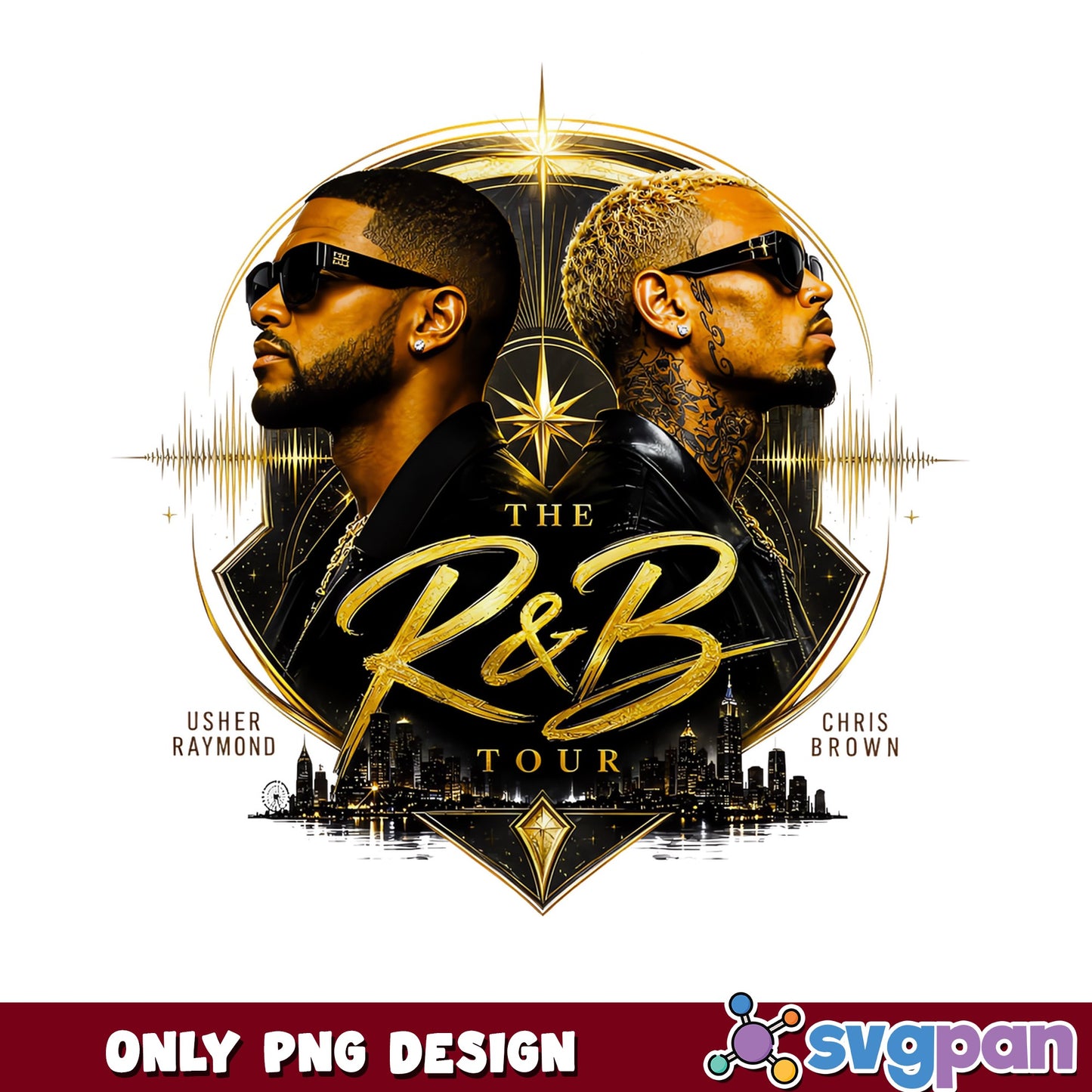 Usher And Chris Brown RnB Tour PNG, Music Concert PNG, RnB PNG
