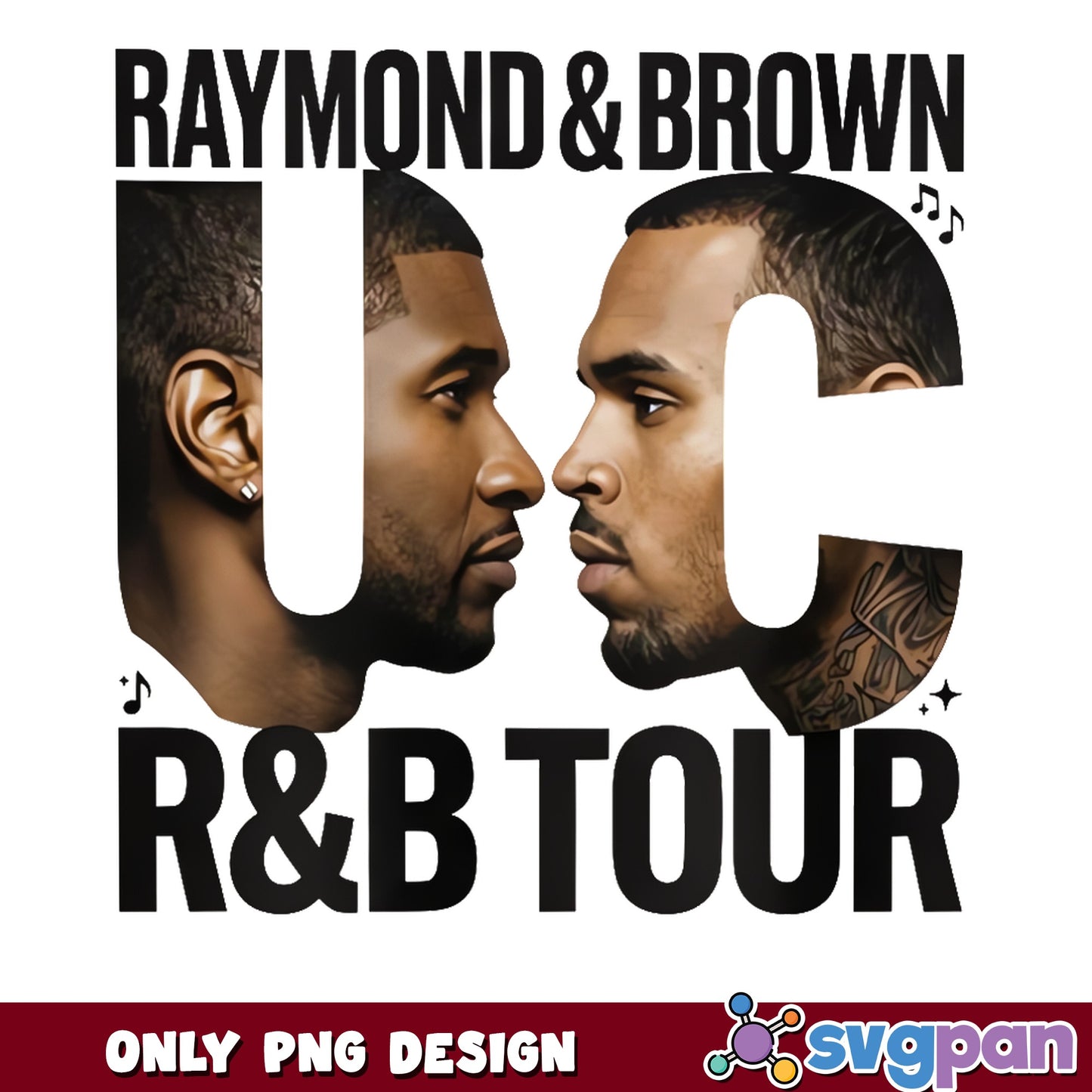 Usher Chris Brown RnB Tour PNG, Raymond And Brown PNG, Music Tour PNG