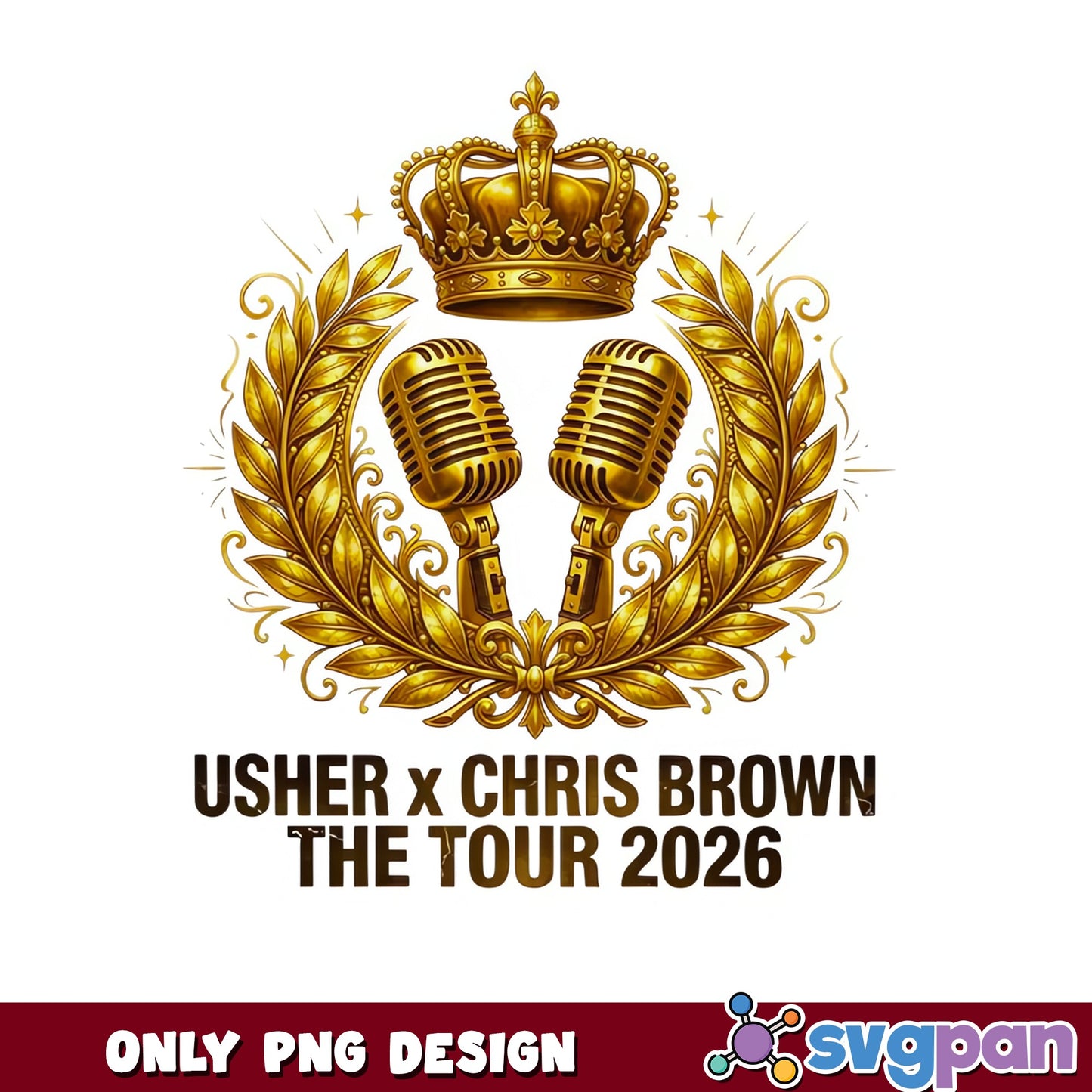 Usher X Chris Brown The Tour 2026 PNG, Concert PNG, Music Fan PNG