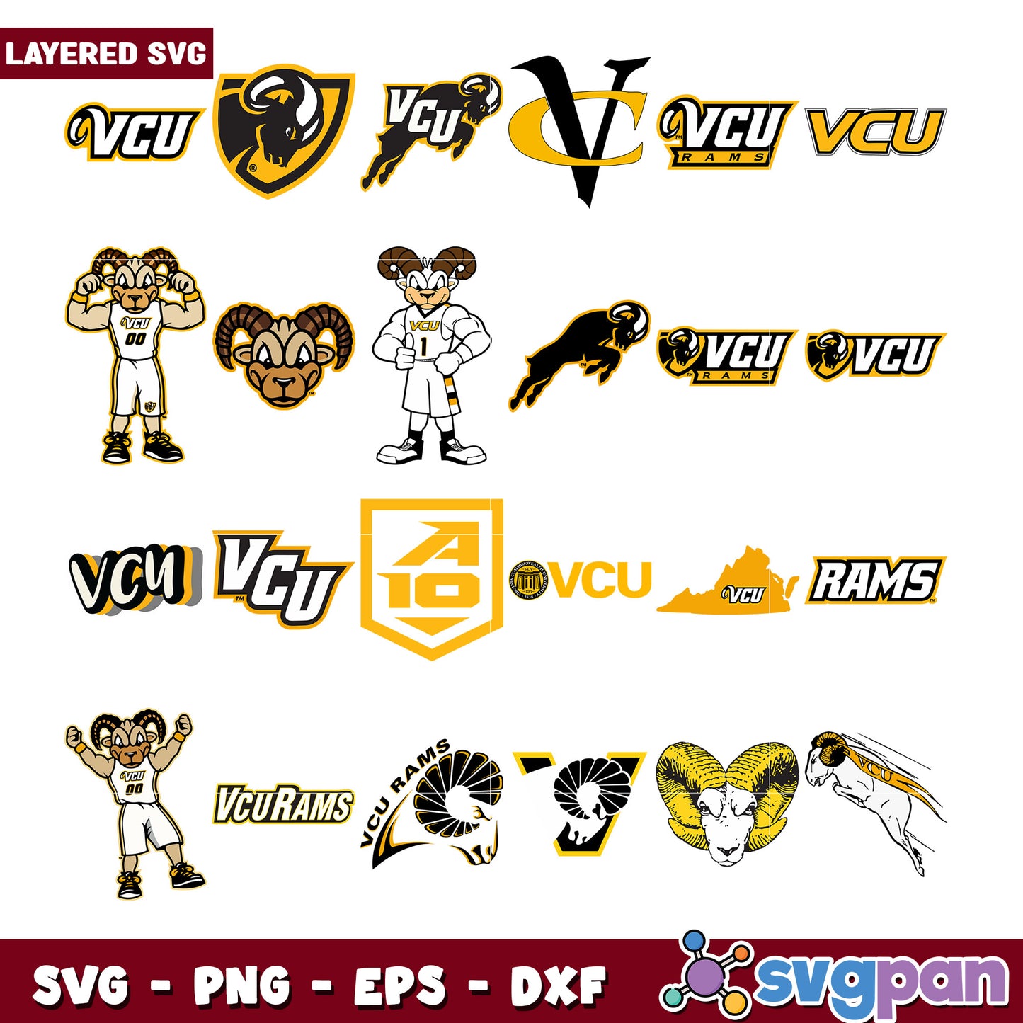 VCU Rams Bundle SVG Collection for Fans and Crafters
