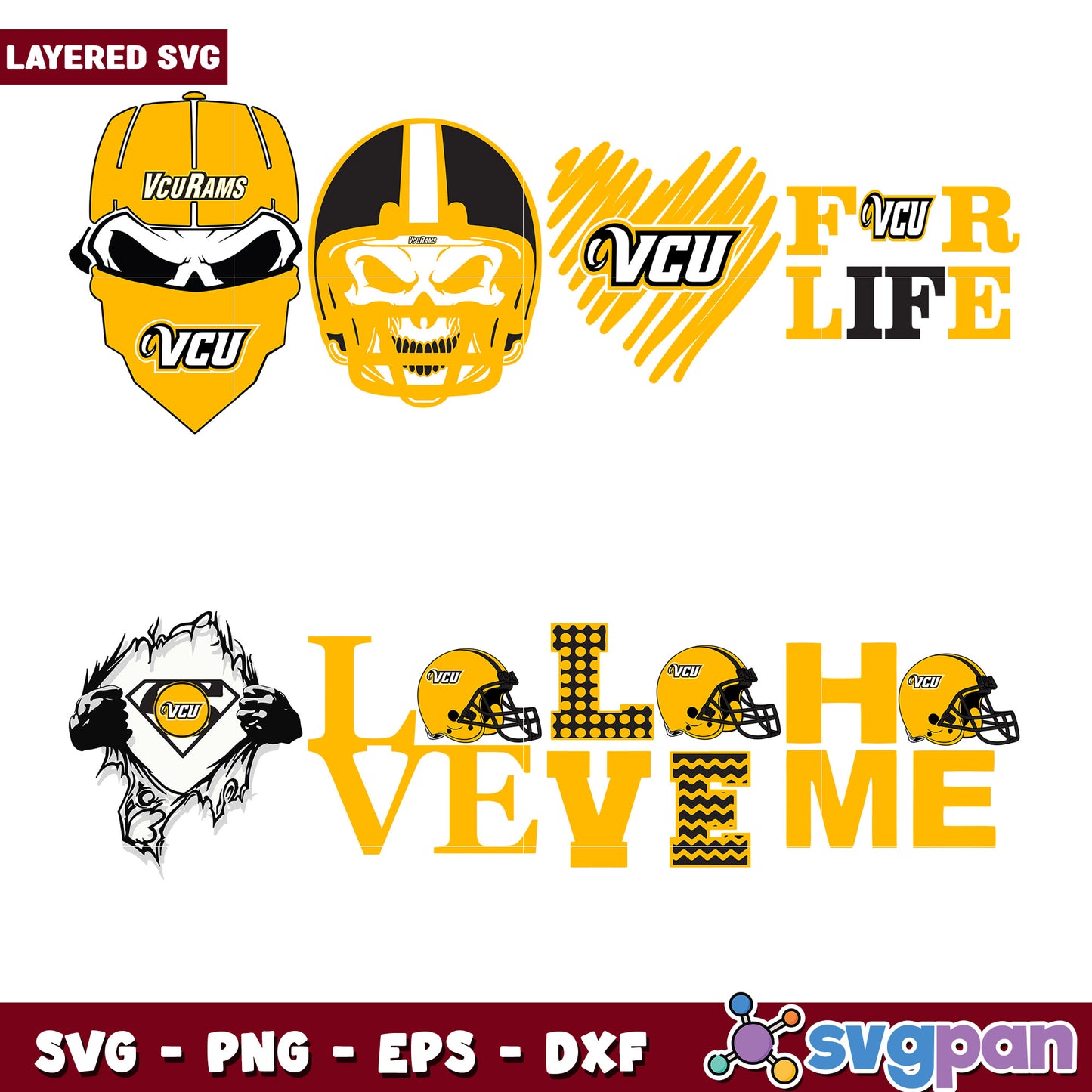 VCU Rams SVG Bundle for Sports Fans and Crafters