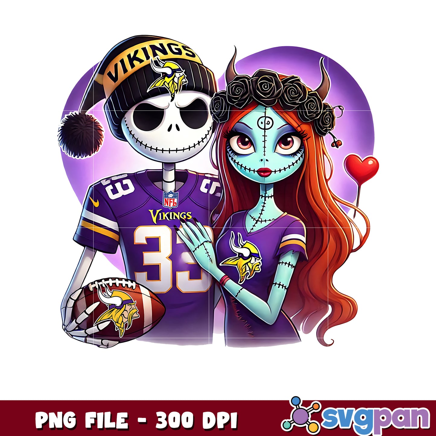 Vikings jack and sally png, nfl bracket png, nfl combine png