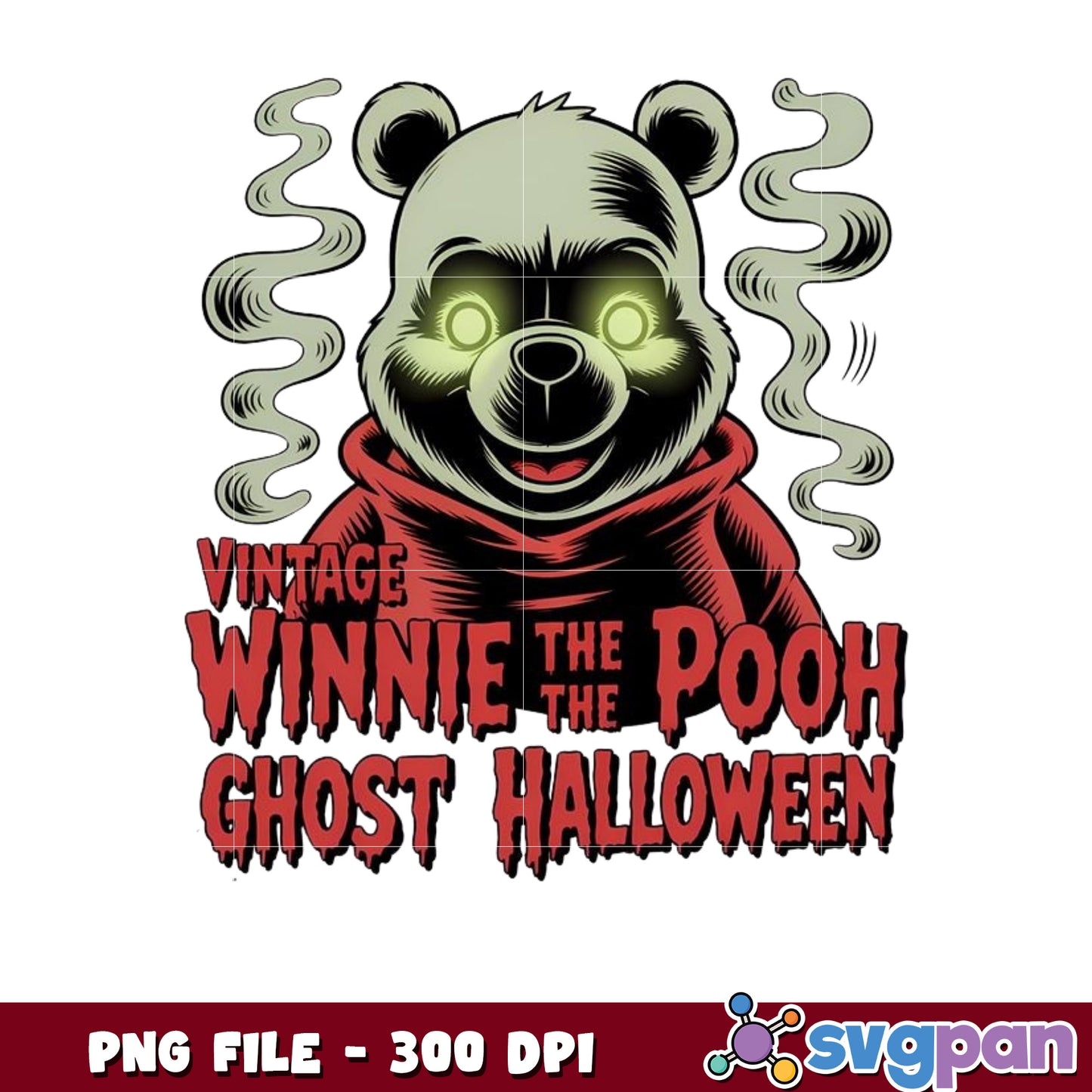 Vintage winnie the pooh png, halloween decorations png, halloween costumes png