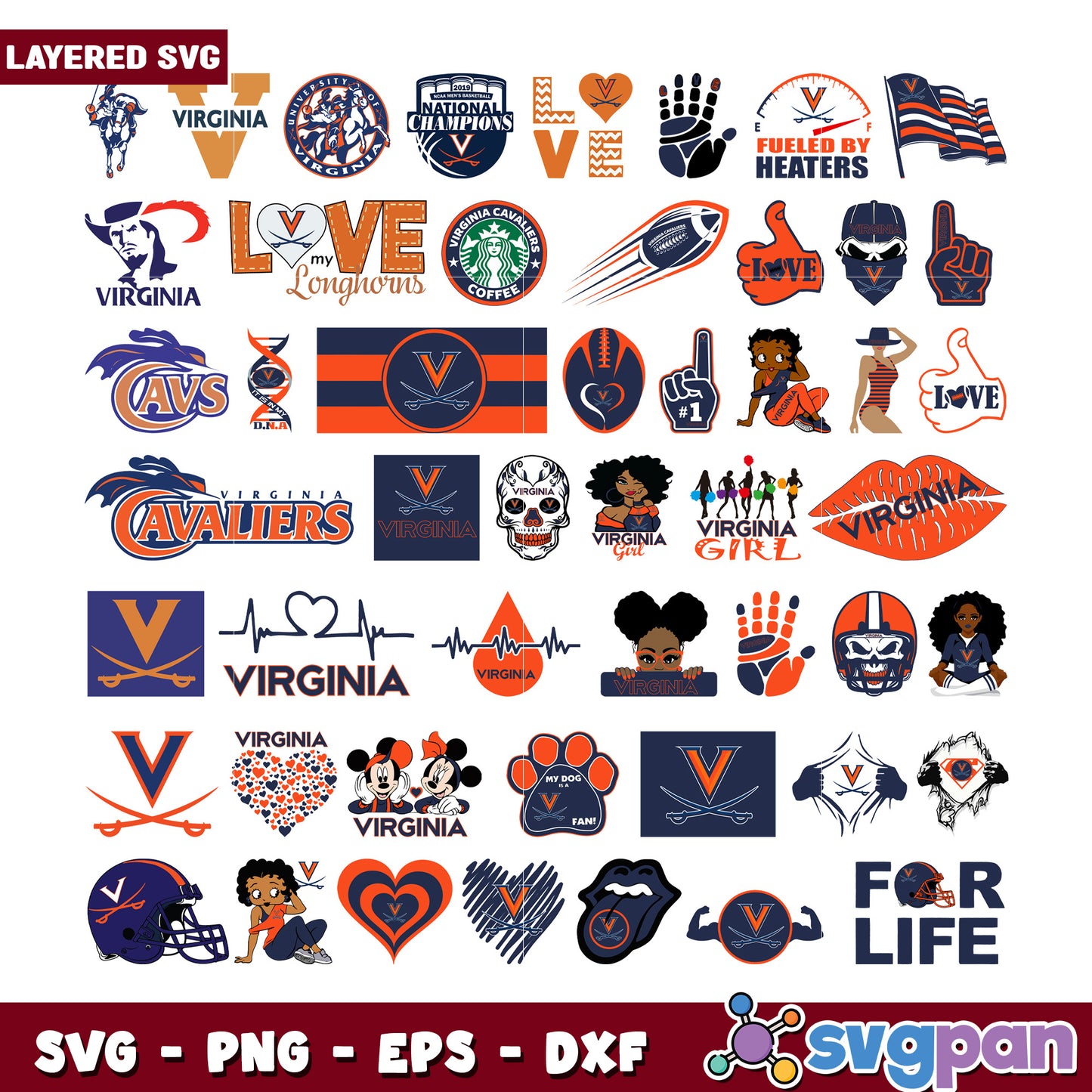 Virginia Cavaliers SVG Bundle