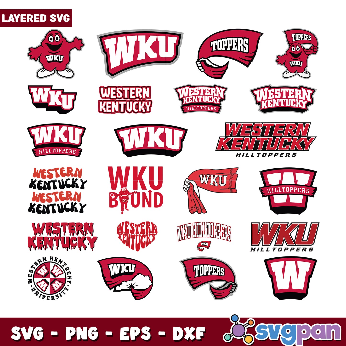 WKU Hilltoppers SVG Bundle