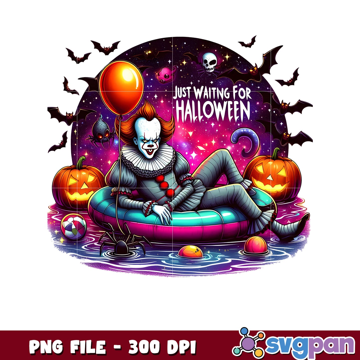Waiting for halloween png, halloween vacation png, halloween toys png