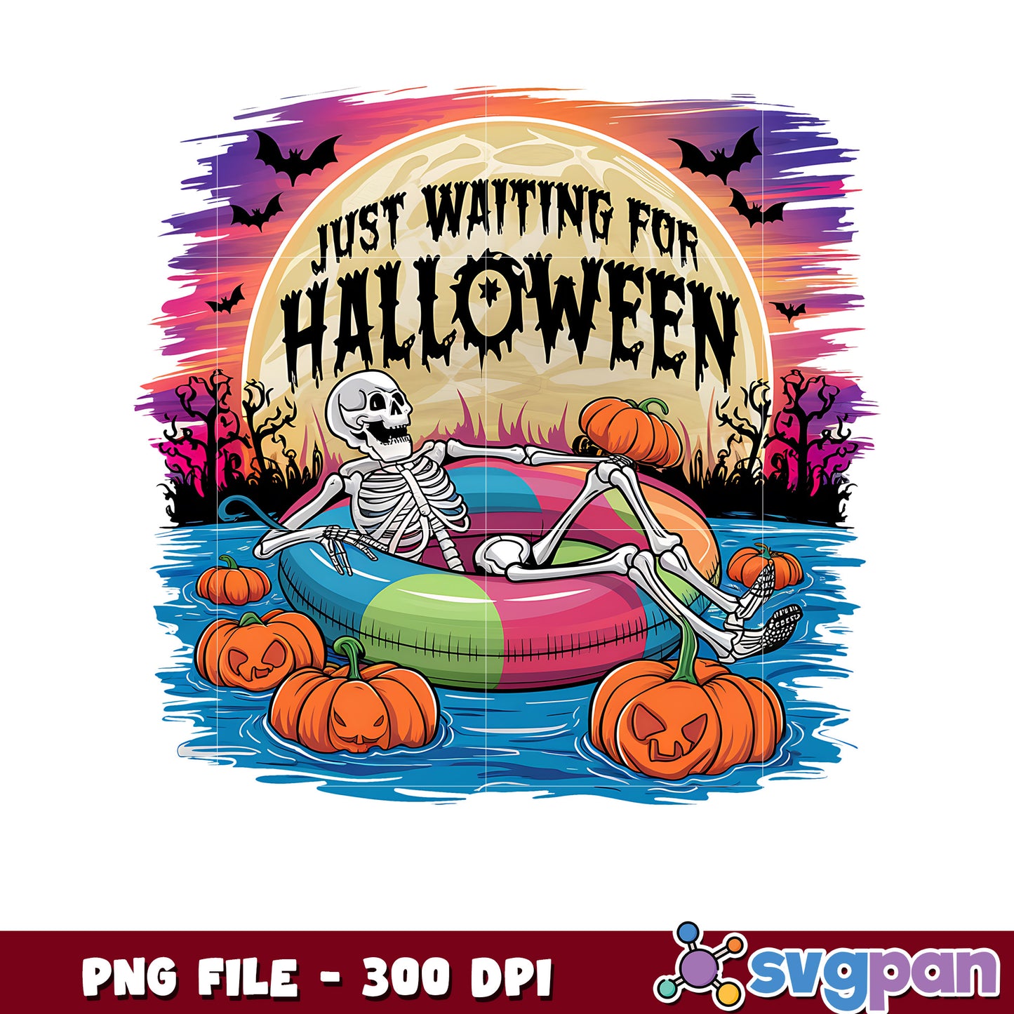 Waiting for halloween png, trick or treat png, halloween cartoon png