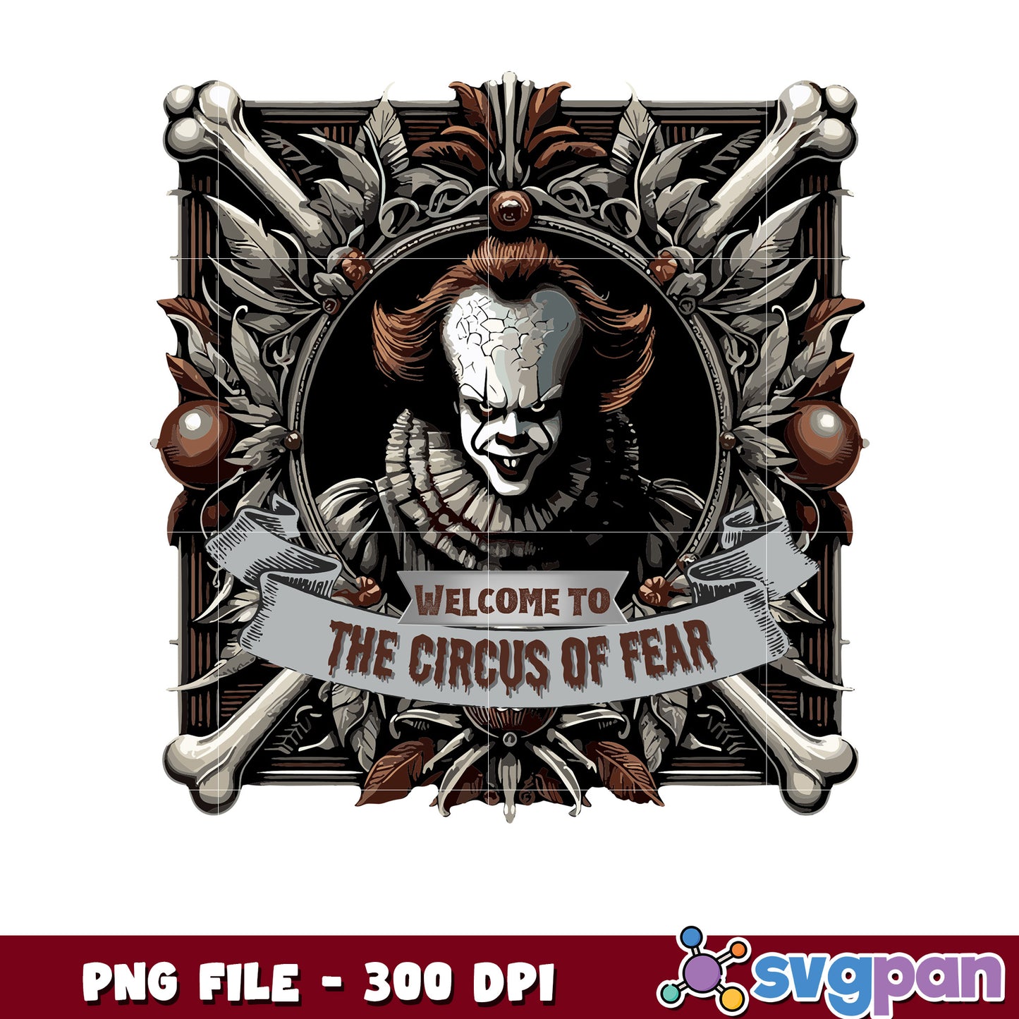 Welcome to the circus of fear png, halloween horror characters png, halloween town png