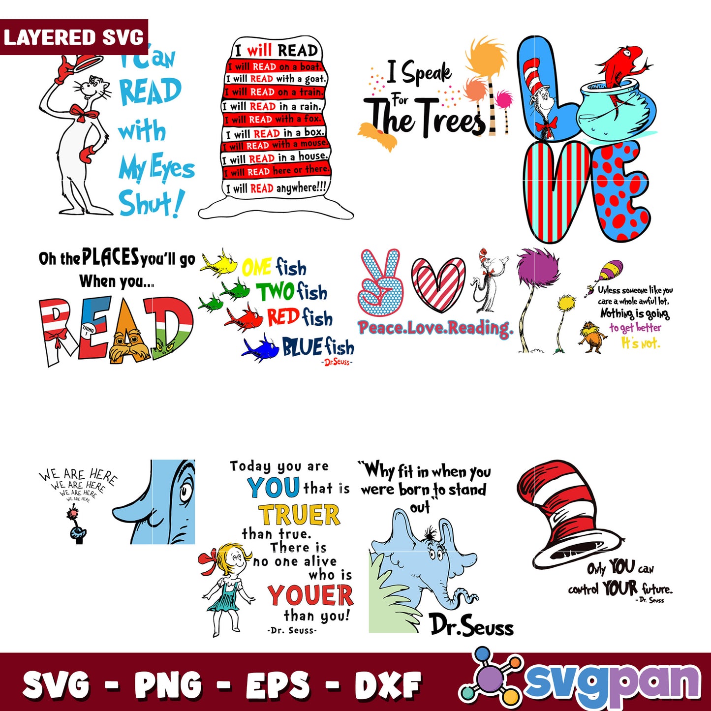 Whimsical Reading Quotes SVG Bundle for Crafting Fun
