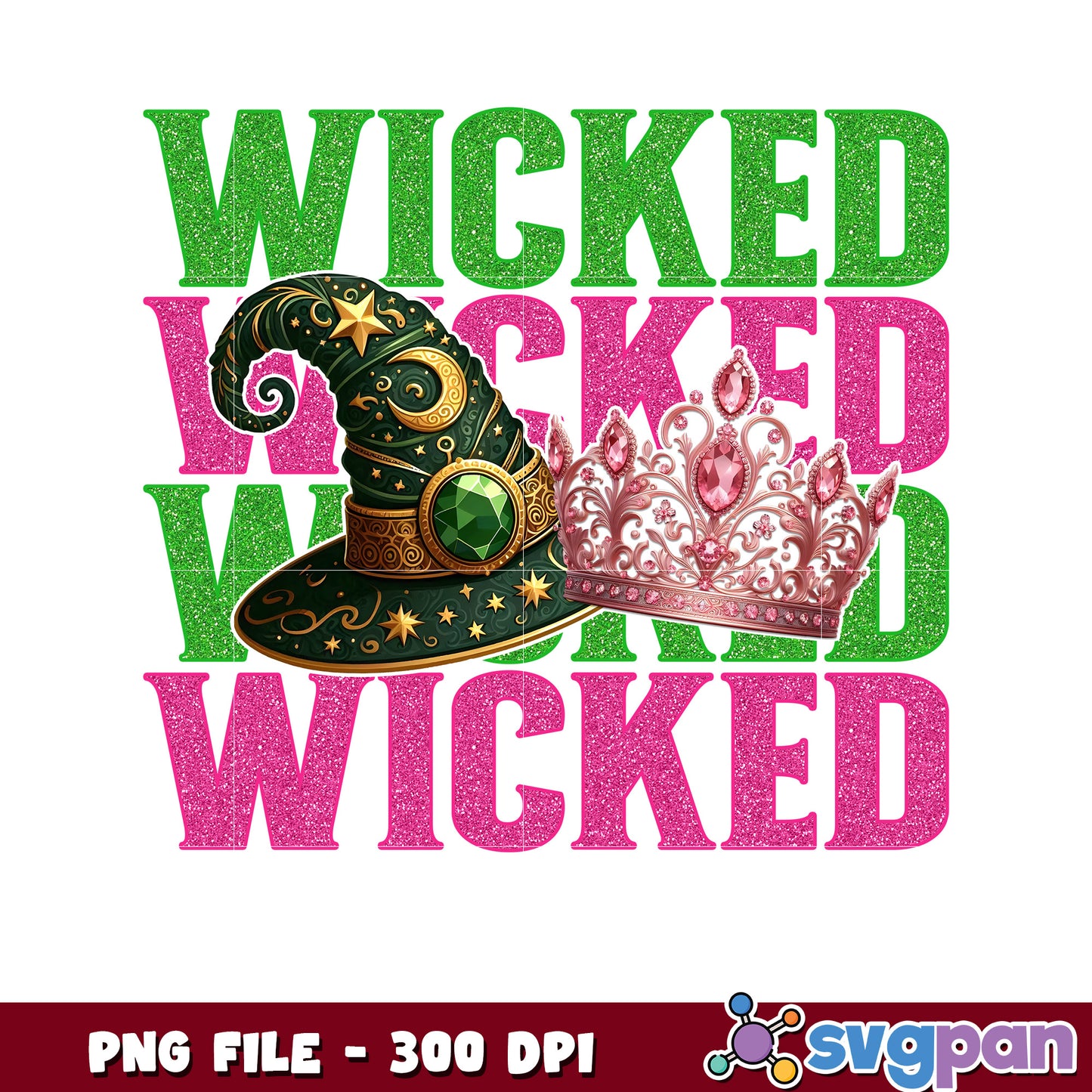 Wicked Witch Crown PNG Design