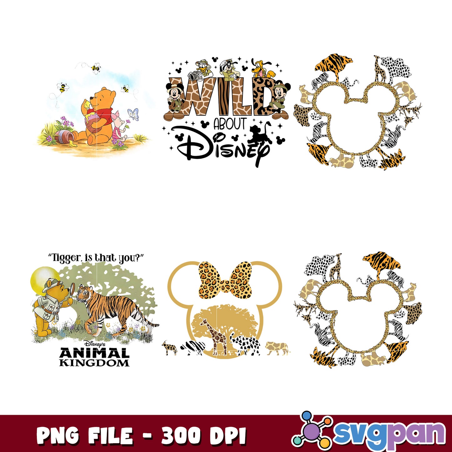Wild About Disney Animal Kingdom PNG Bundle Designs
