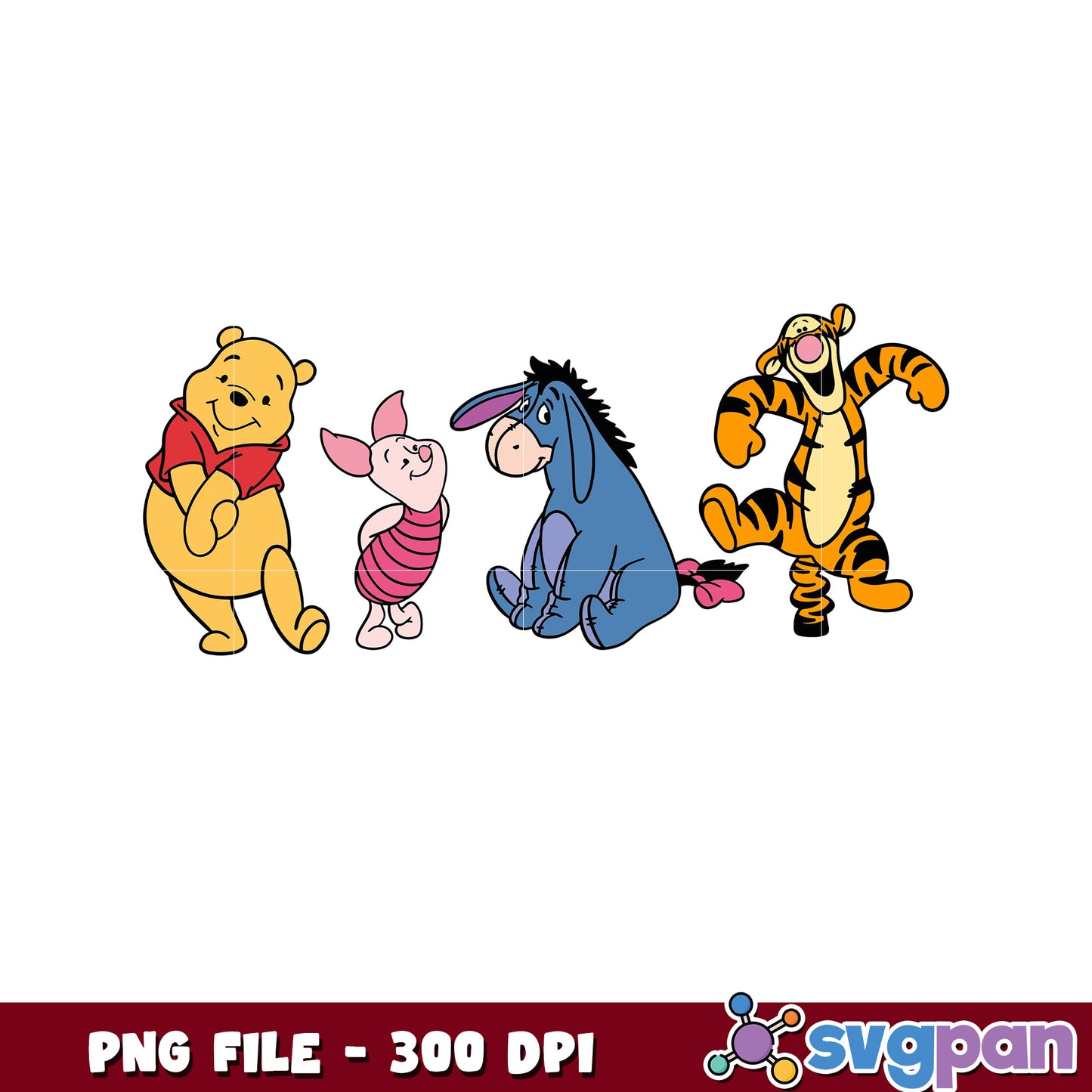 Winnie the Pooh Friends PNG