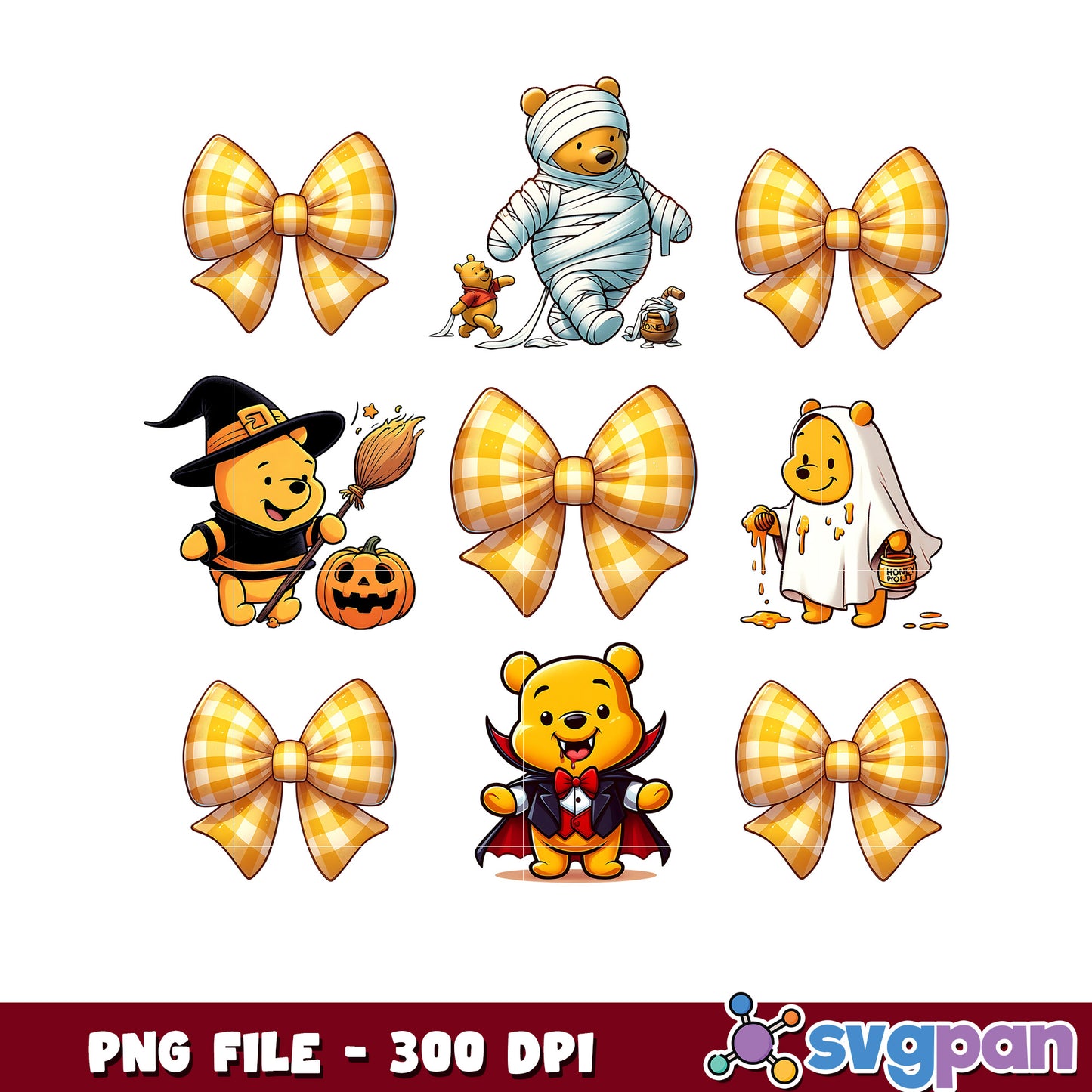 Winnie the pooh cute ghost png, spooky vacation png, avengers decorations png