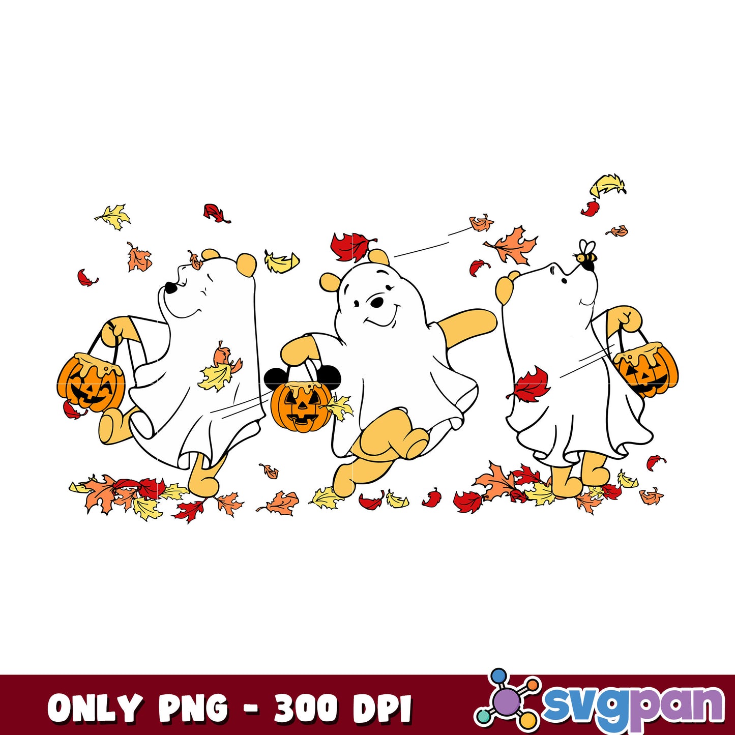 Winnie the pooh ghost png, winnie the pooh png, Disney halloween png