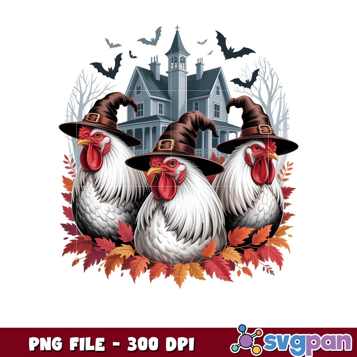 Witch chicken halloween design png, halloween holiday png, halloween costume png