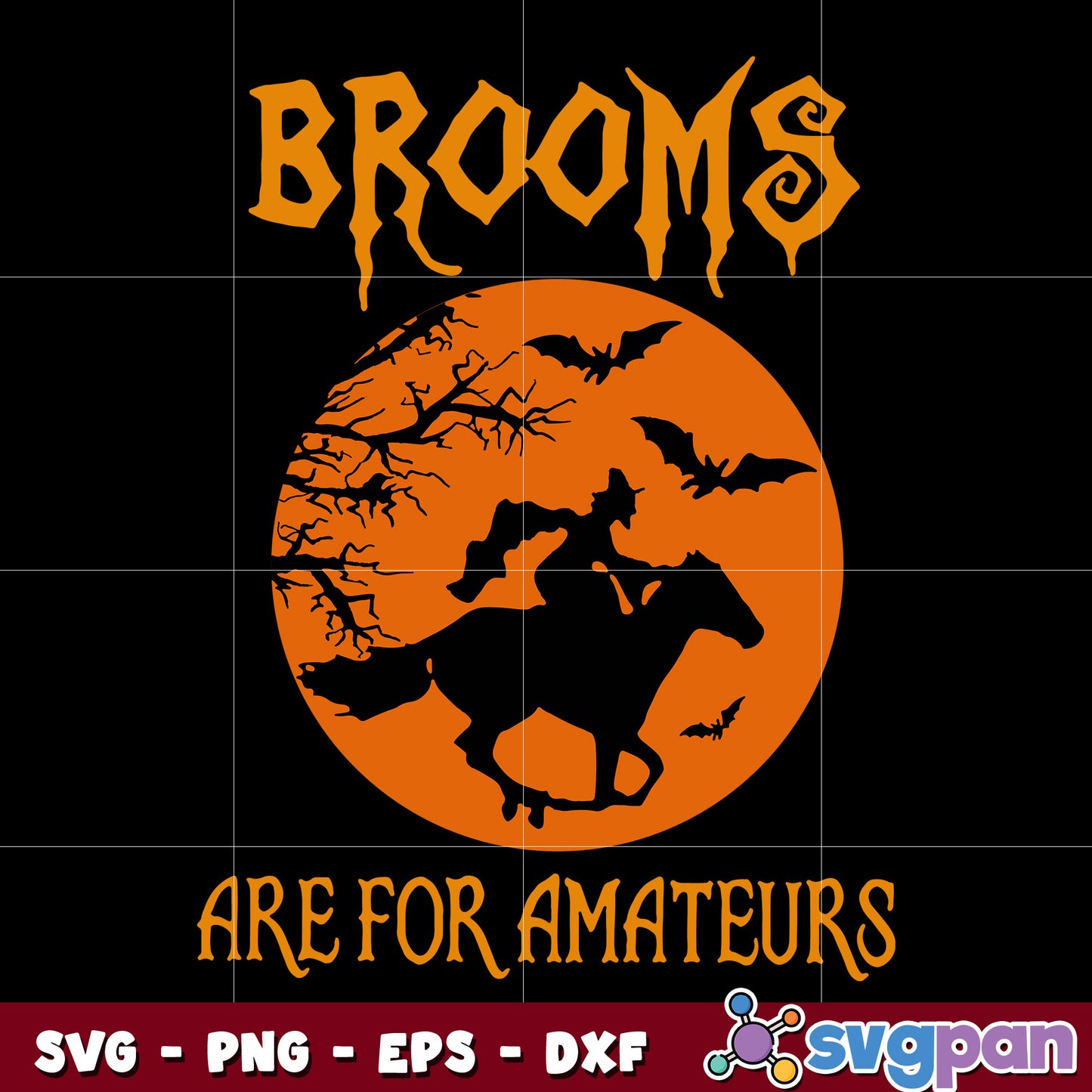 Witches Ride Horse Brooms Are svg