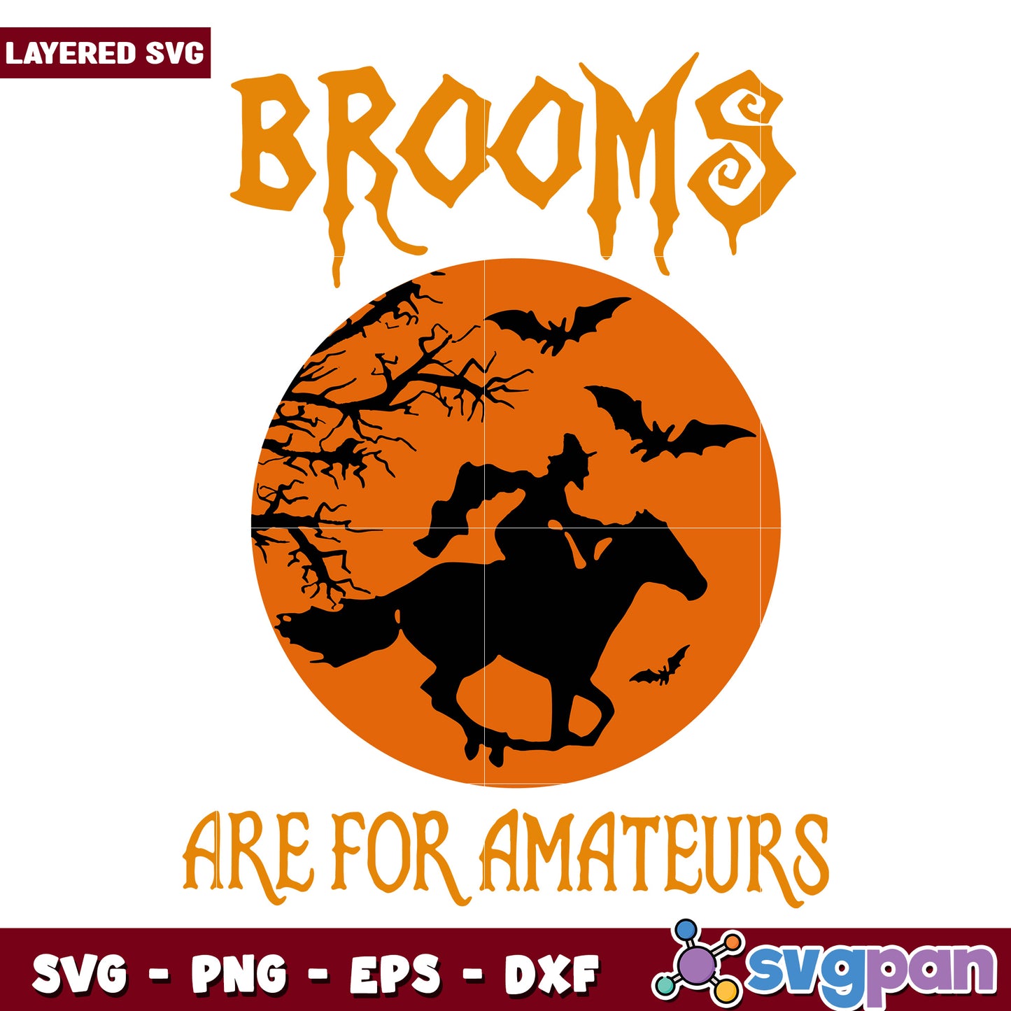 Witches ride horse brooms svg, halloween quotes svg, halloween villains svg