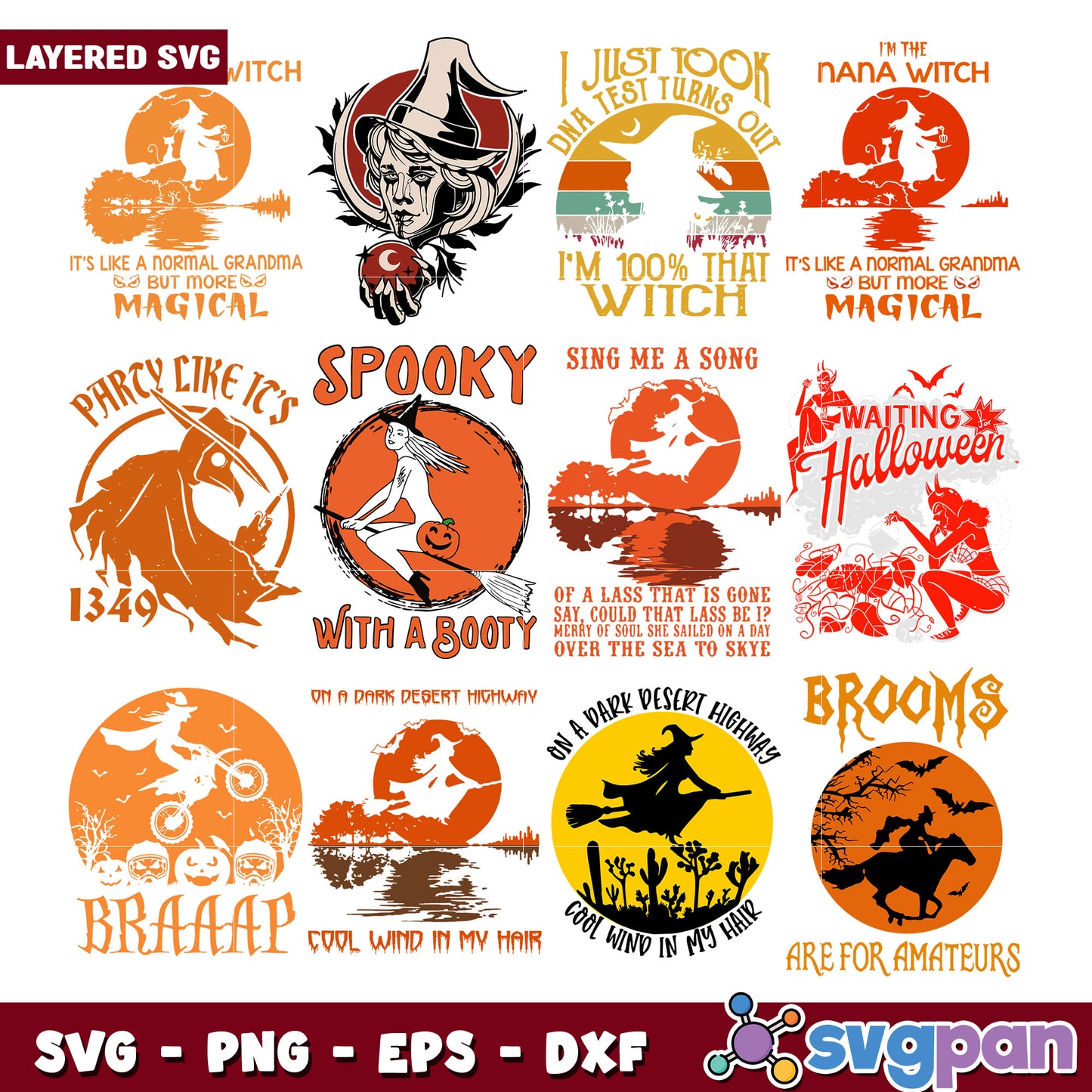 Witchy Halloween SVG Bundle for Craft Lovers