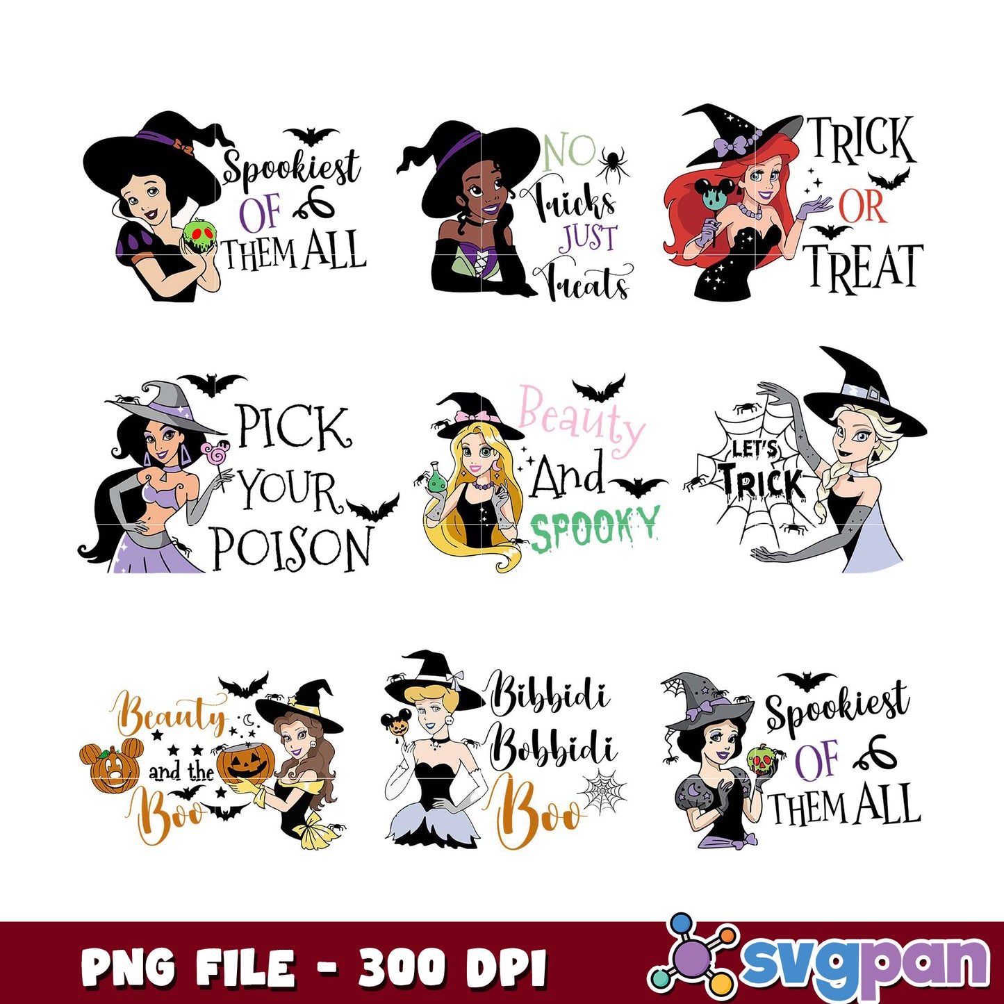 Witchy PNG Bundle for Spooky Halloween Designs