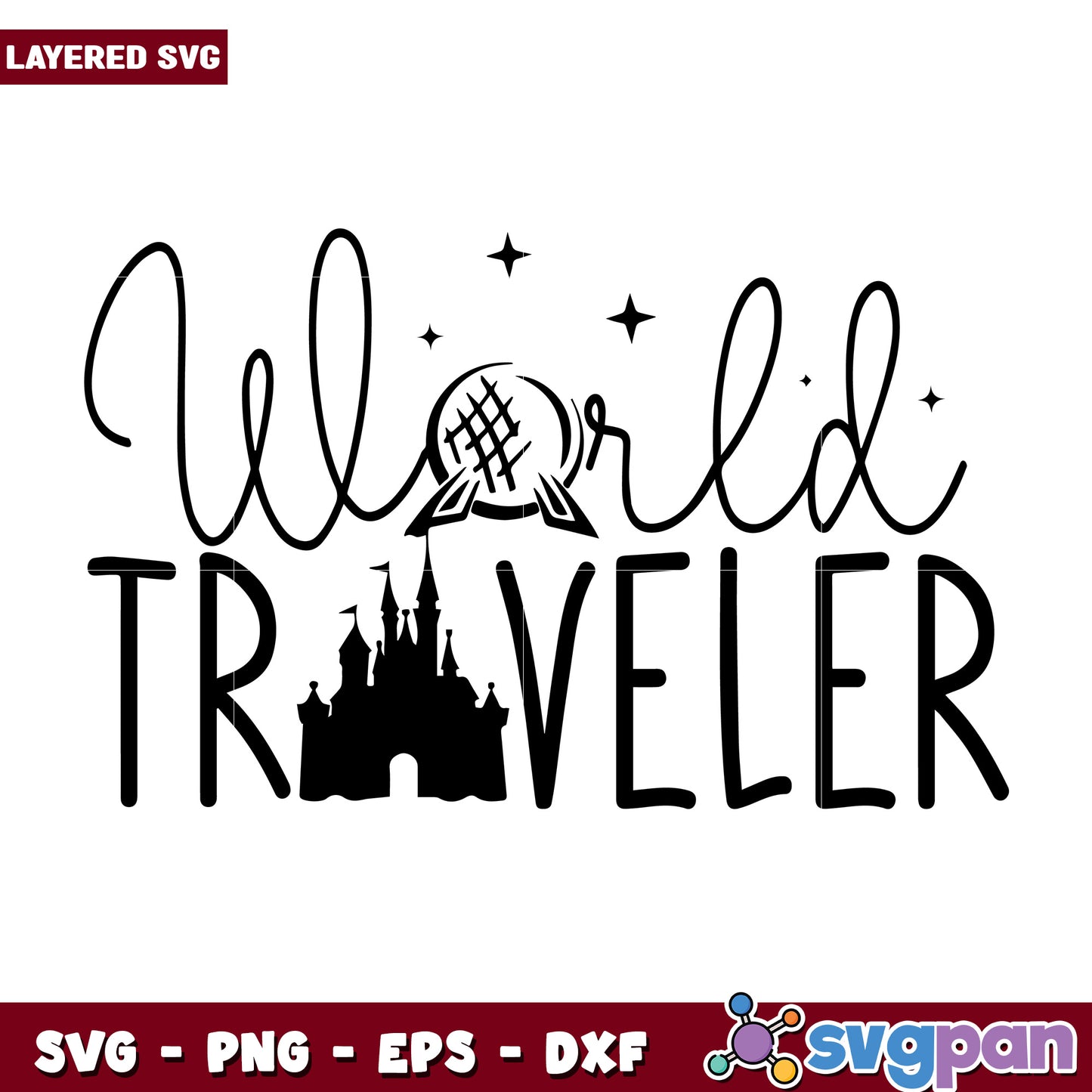 World traveler svg, disney parks svg, disney chanel svg