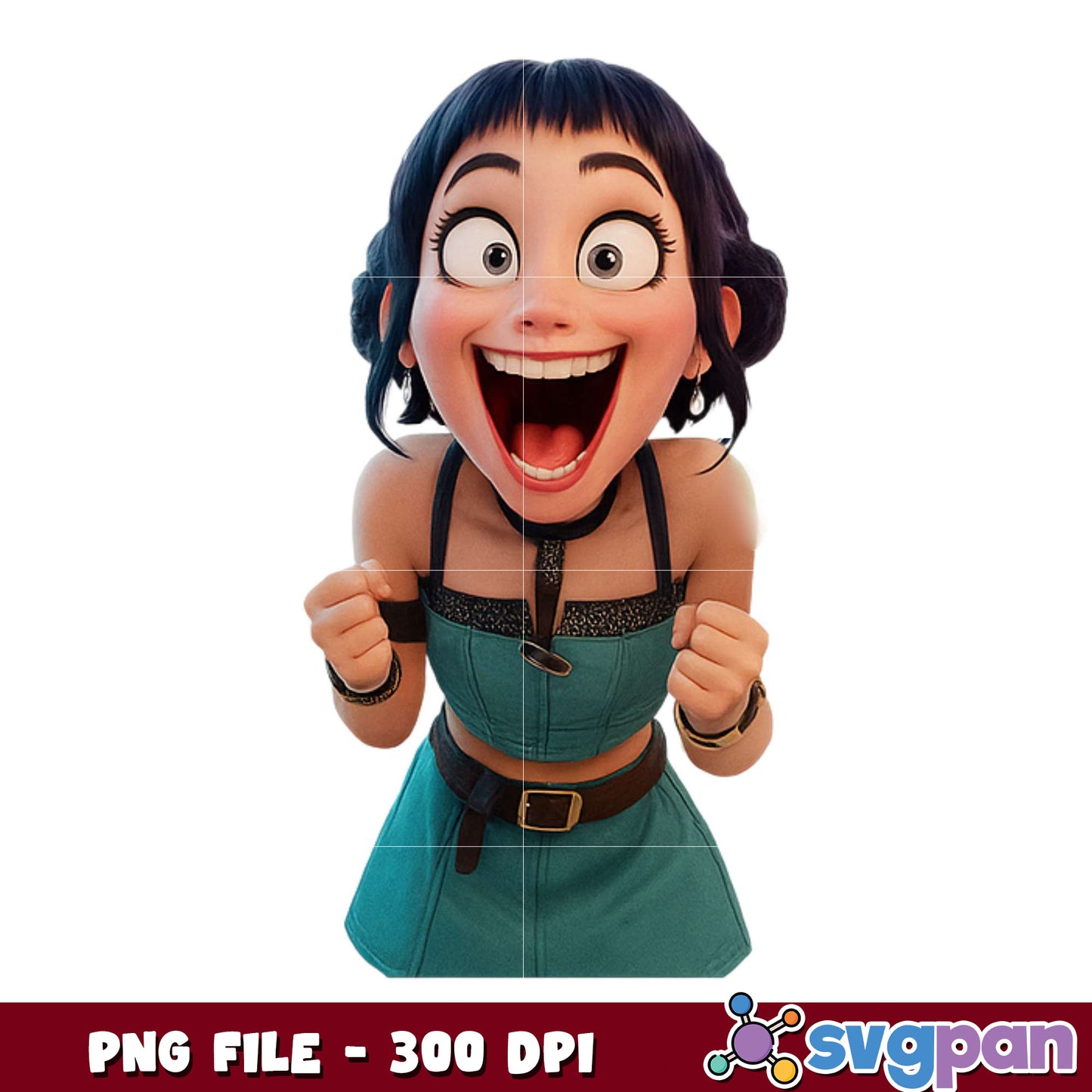 Zoey excited png, kpop artist png, kpop cartoon characters png