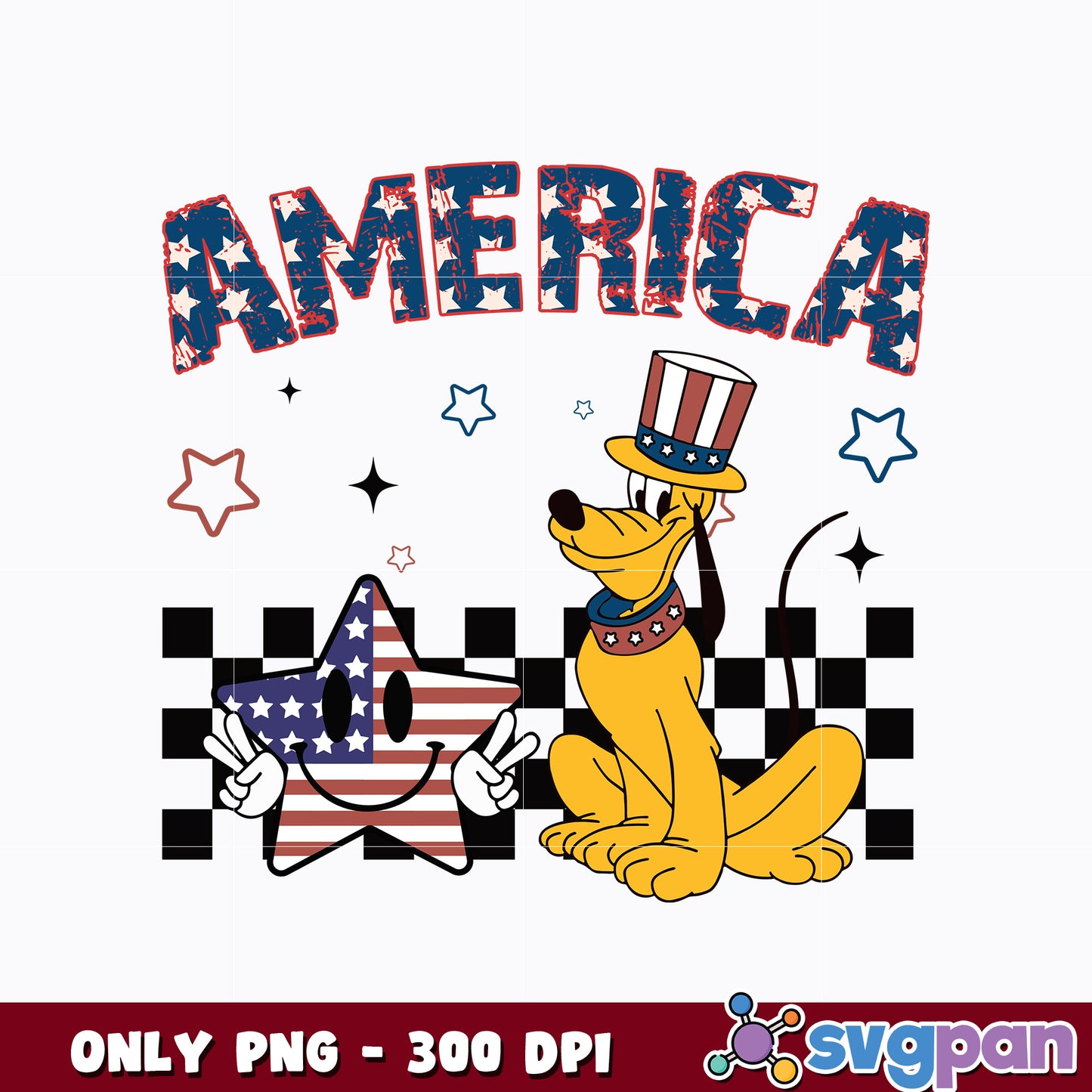 American pluto 4th Of July png