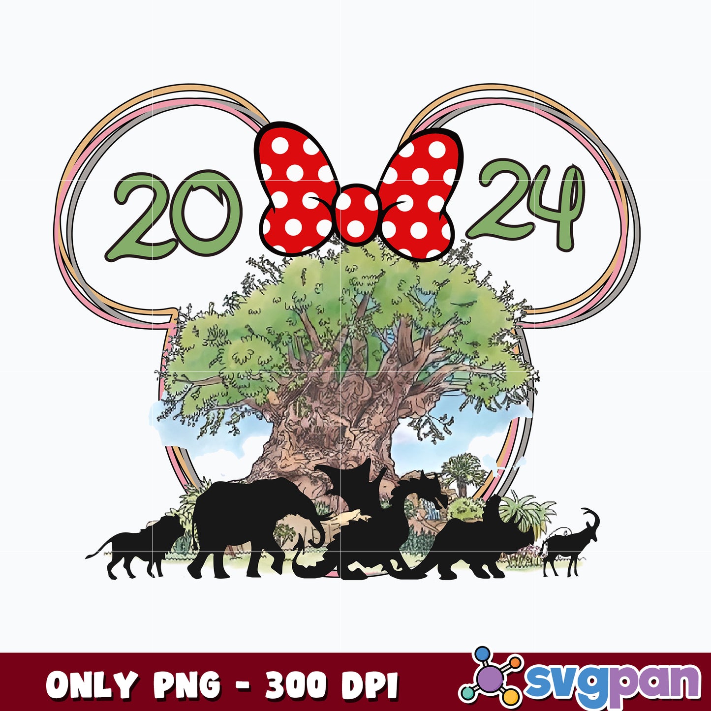 Minne Head Bundle Animal Kingdom 2024 png